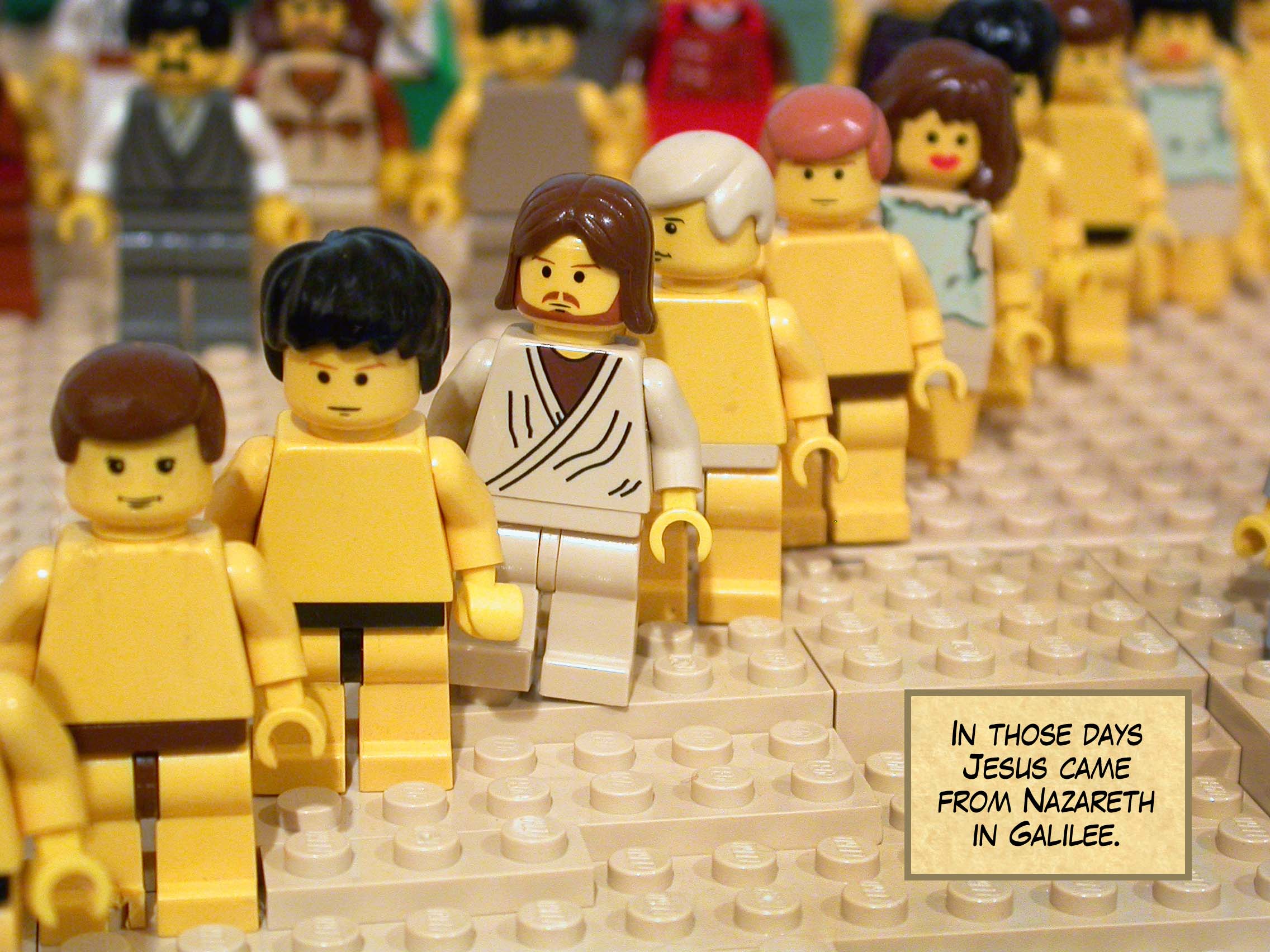 In those days Jesus came from Nazareth in Galilee.