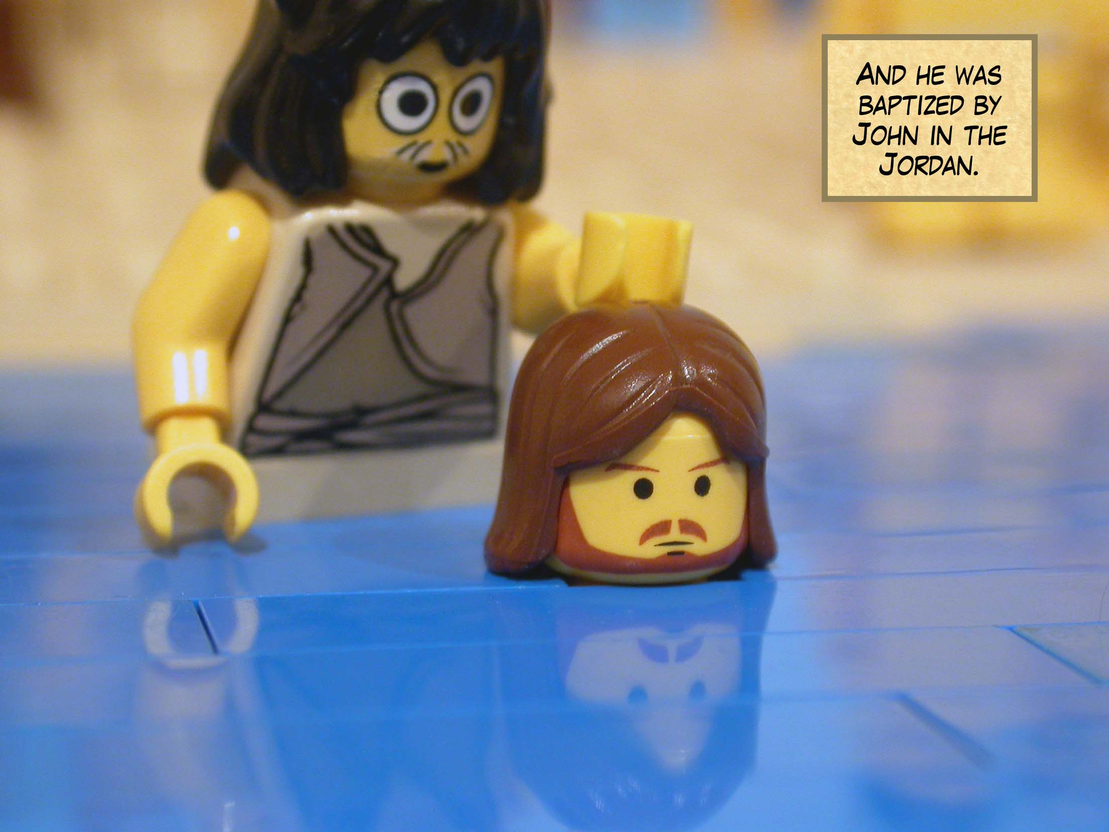 And he was baptized by John in the Jordan.