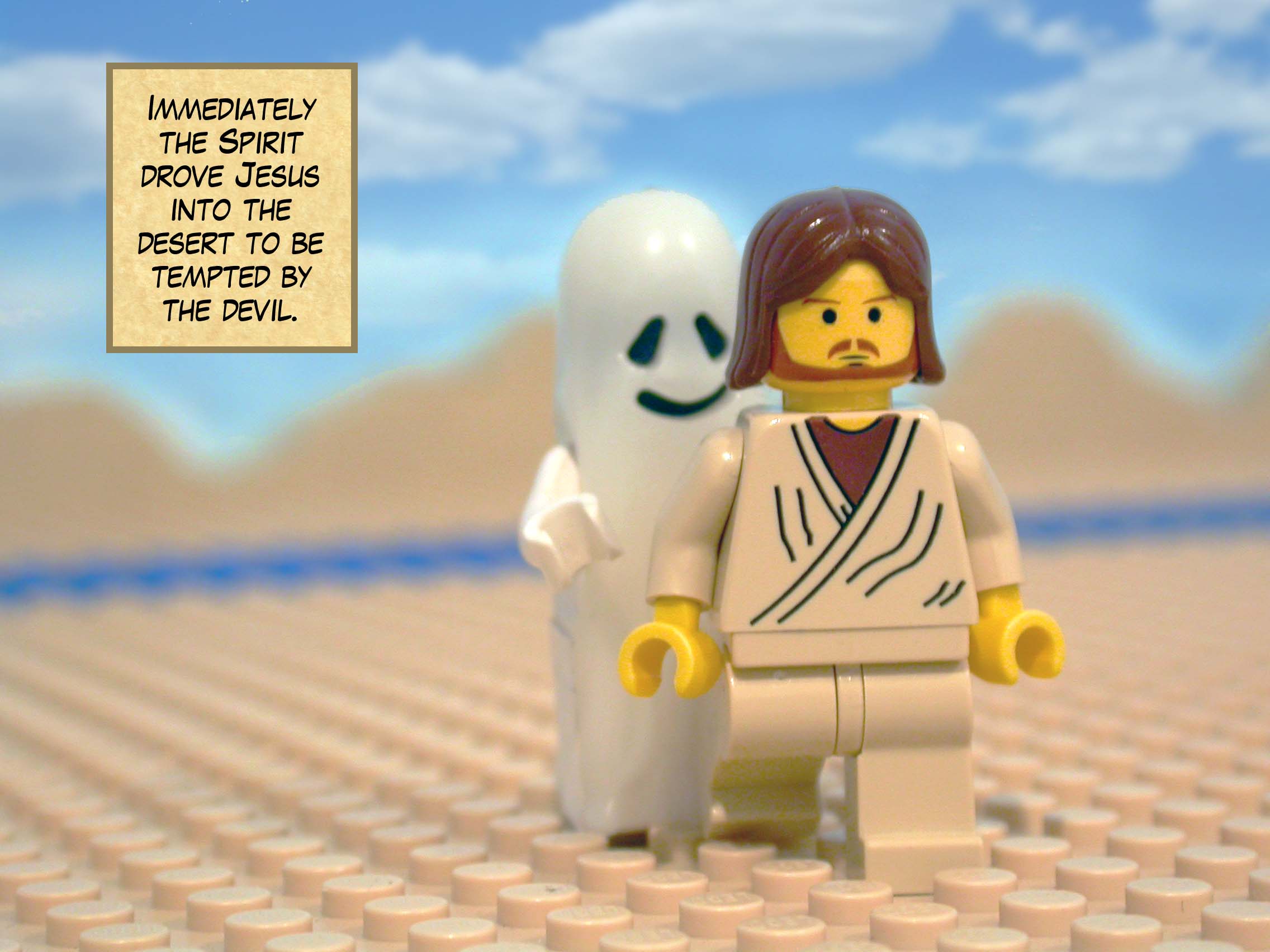 Immediately the Spirit drove Jesus into the wilderness to be tempted by the devil.<br>