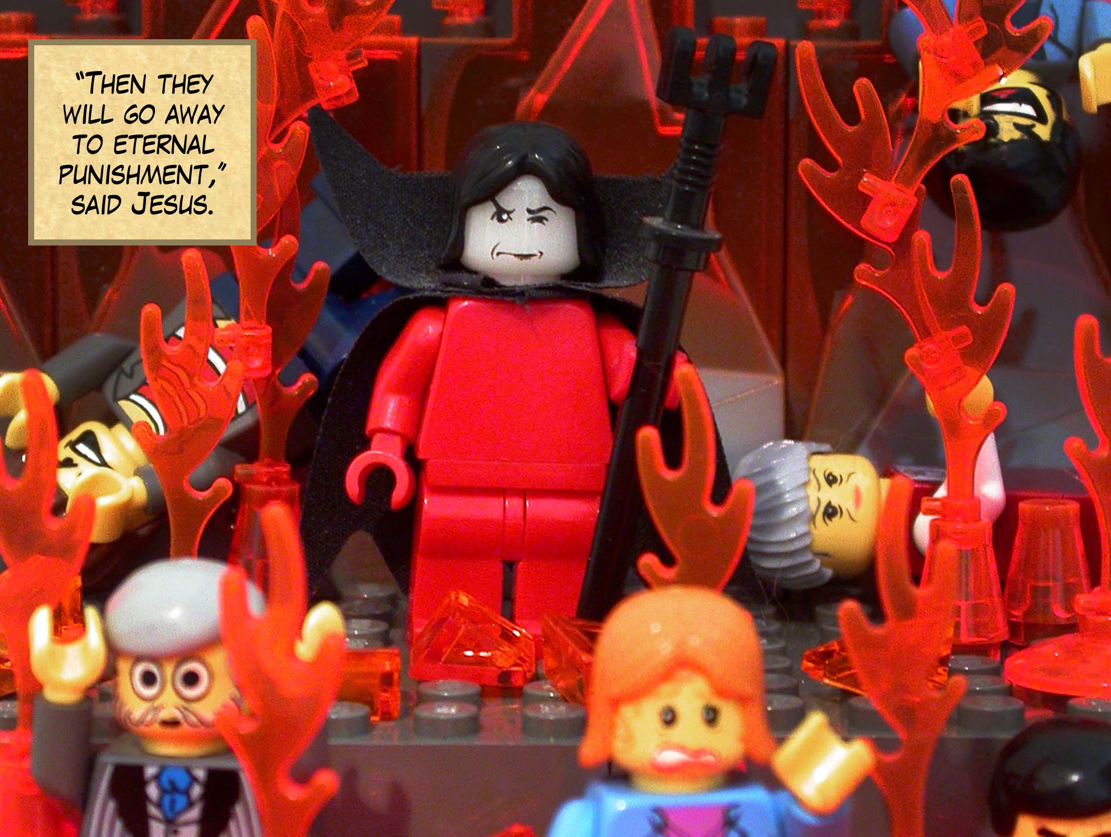 'For the Son of Man came to seek out and to save the lost.'