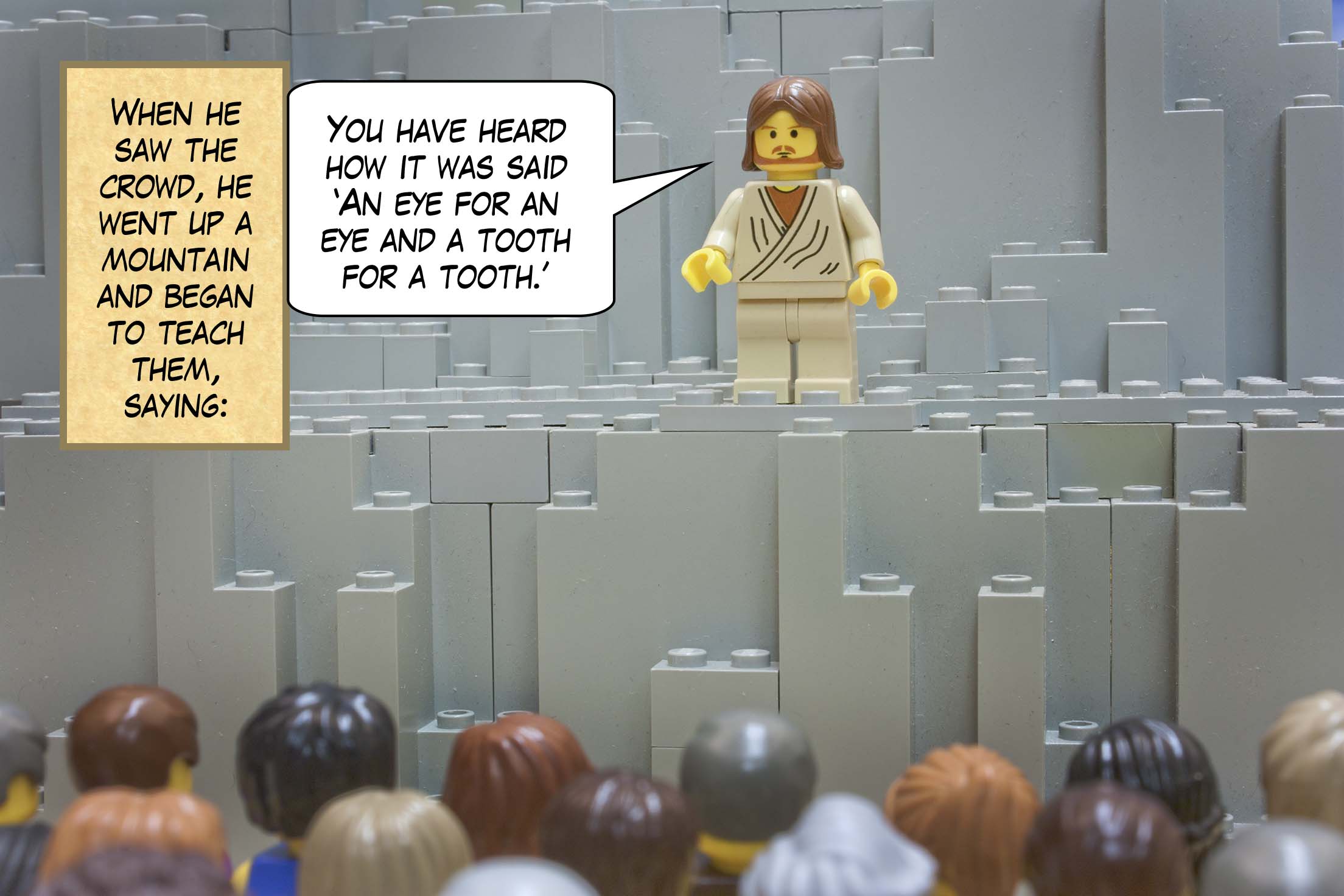 'In truth I tell you, until heaven and earth pass away, not even the smallest stroke of a letter will pass away from <a href="../../the_law/index.html">The Law</a>.'