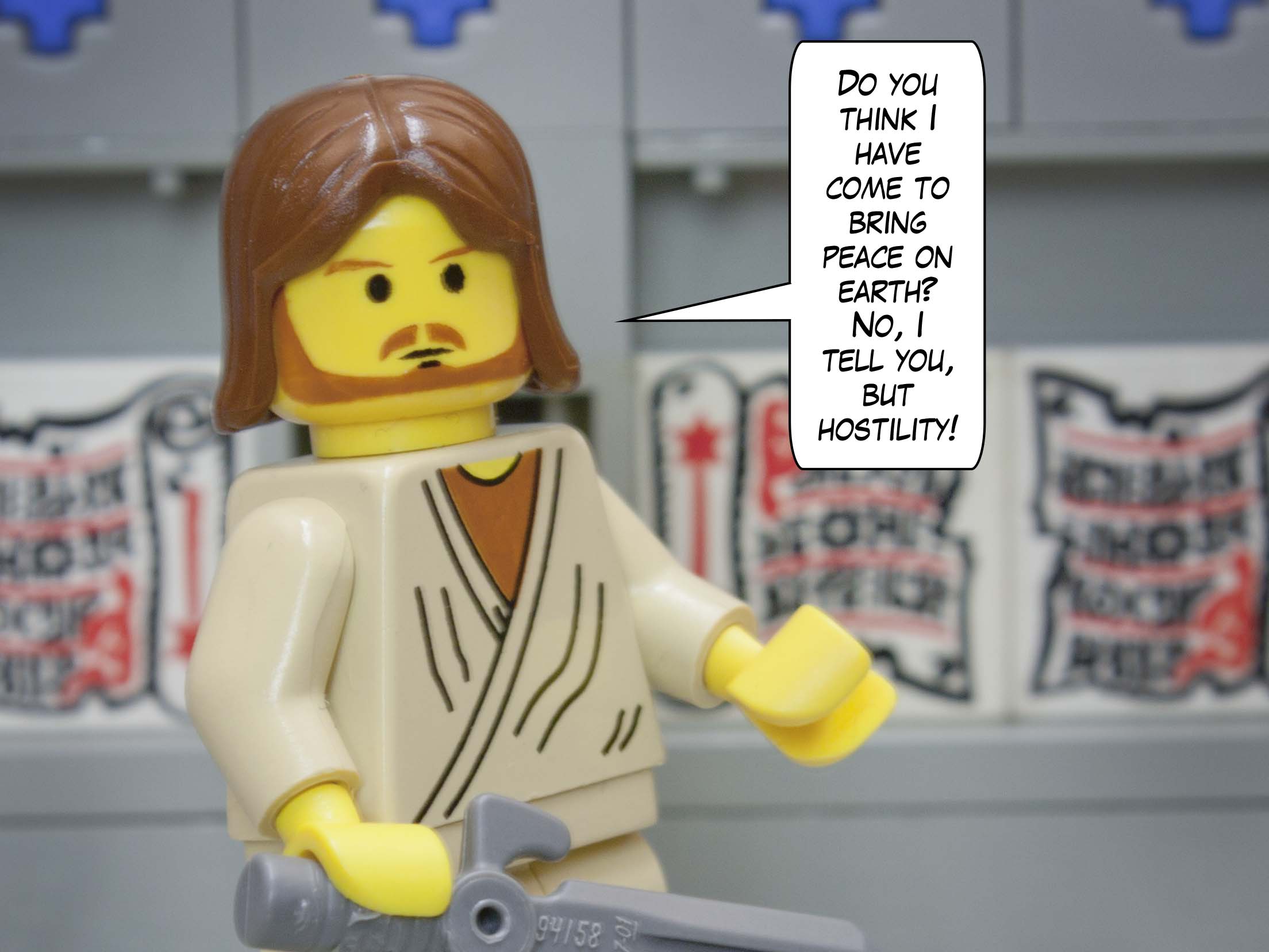 He could do no miracle there, but he slipped through the crowd and went on his way.