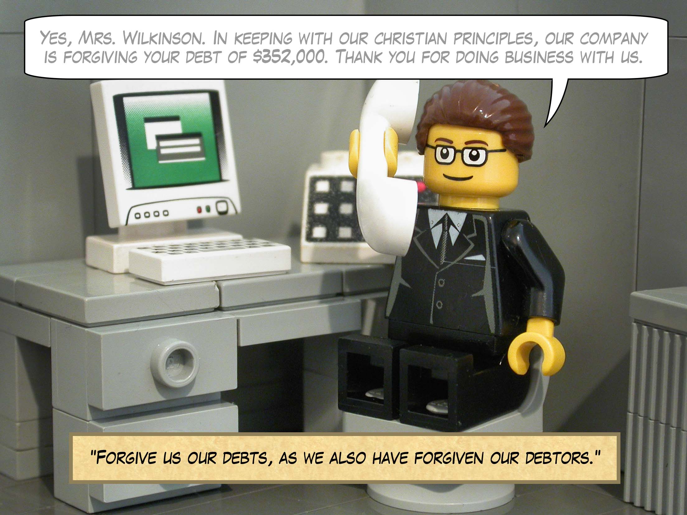 '"And lead us not into temptation, but deliver us from the Evil One."'