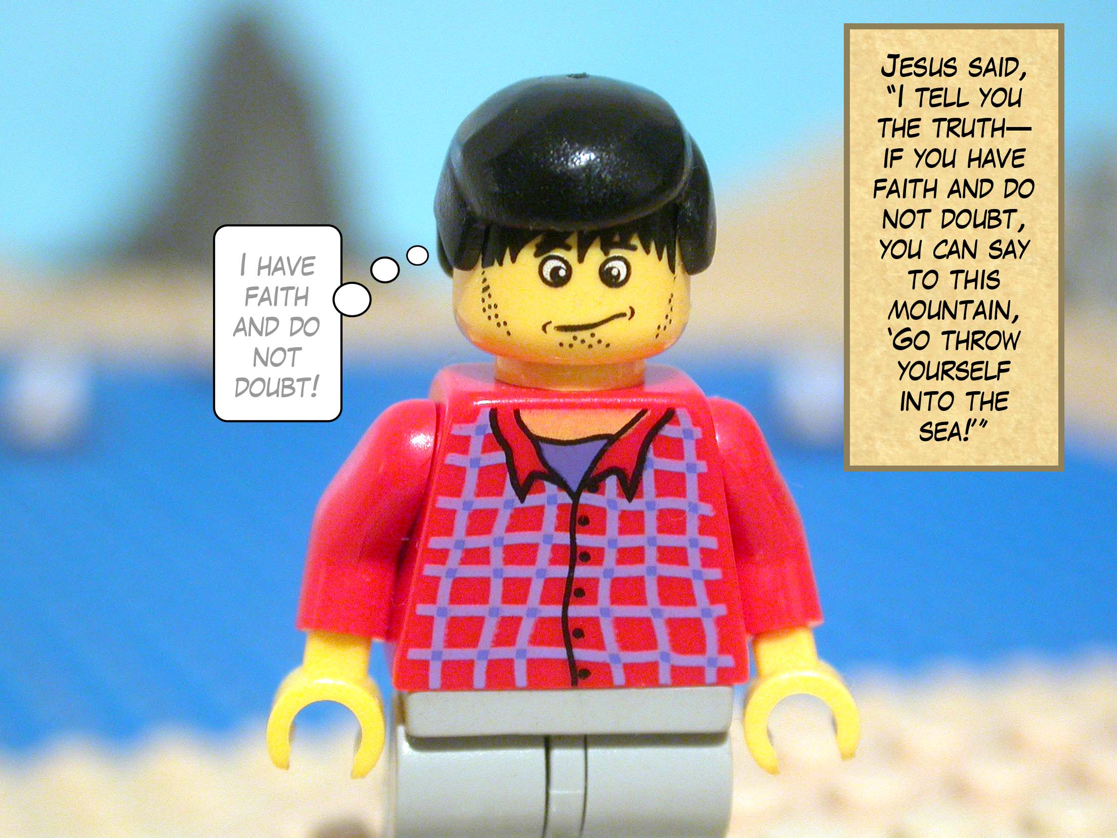 'How dare you say to your brother, "Let me take that speck of sawdust out of your eye."'