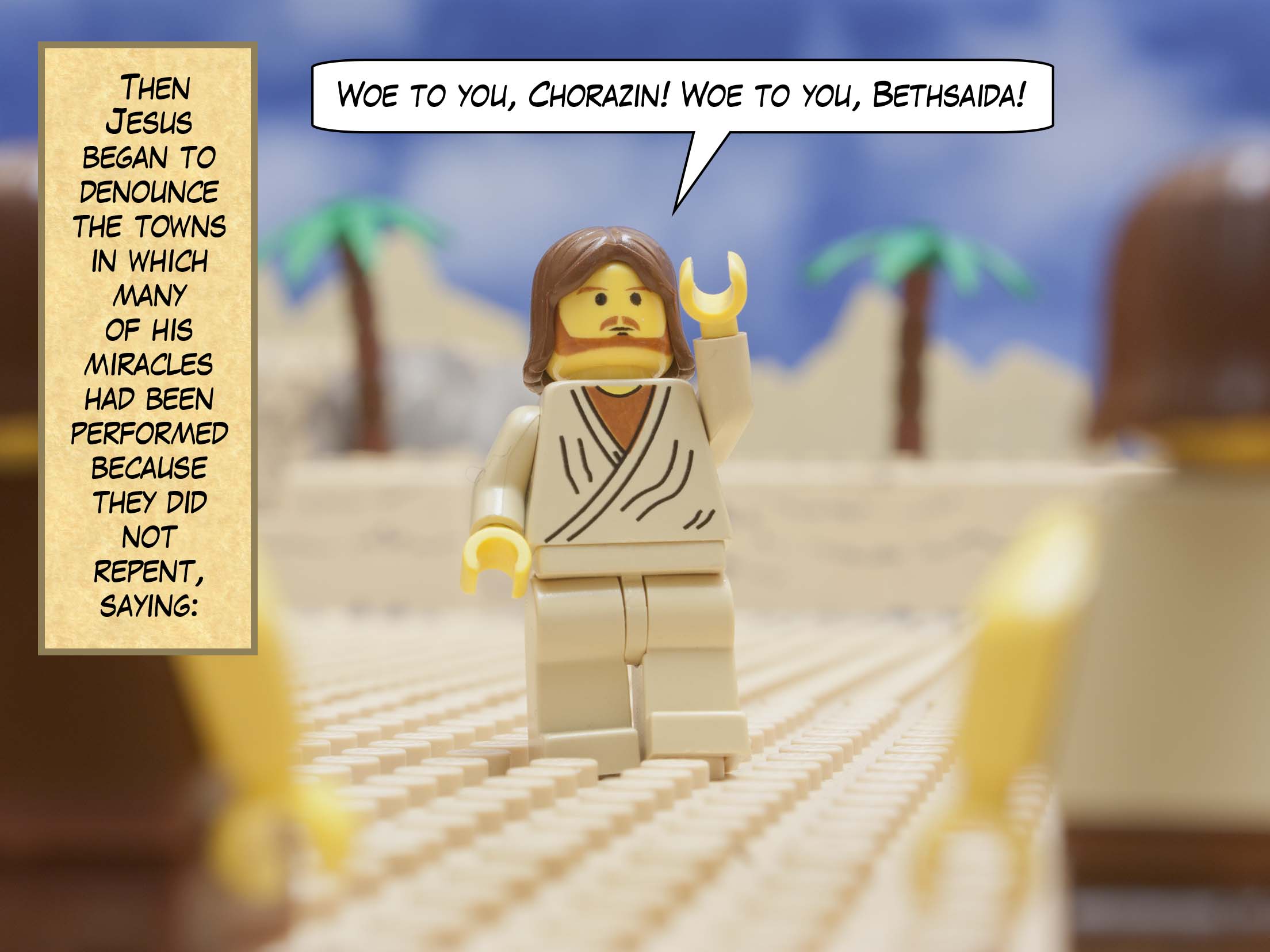 'And he will separate the people one from another as a shepherd separates the sheep from the goats. He will put the sheep on his right and the goats on his left.'