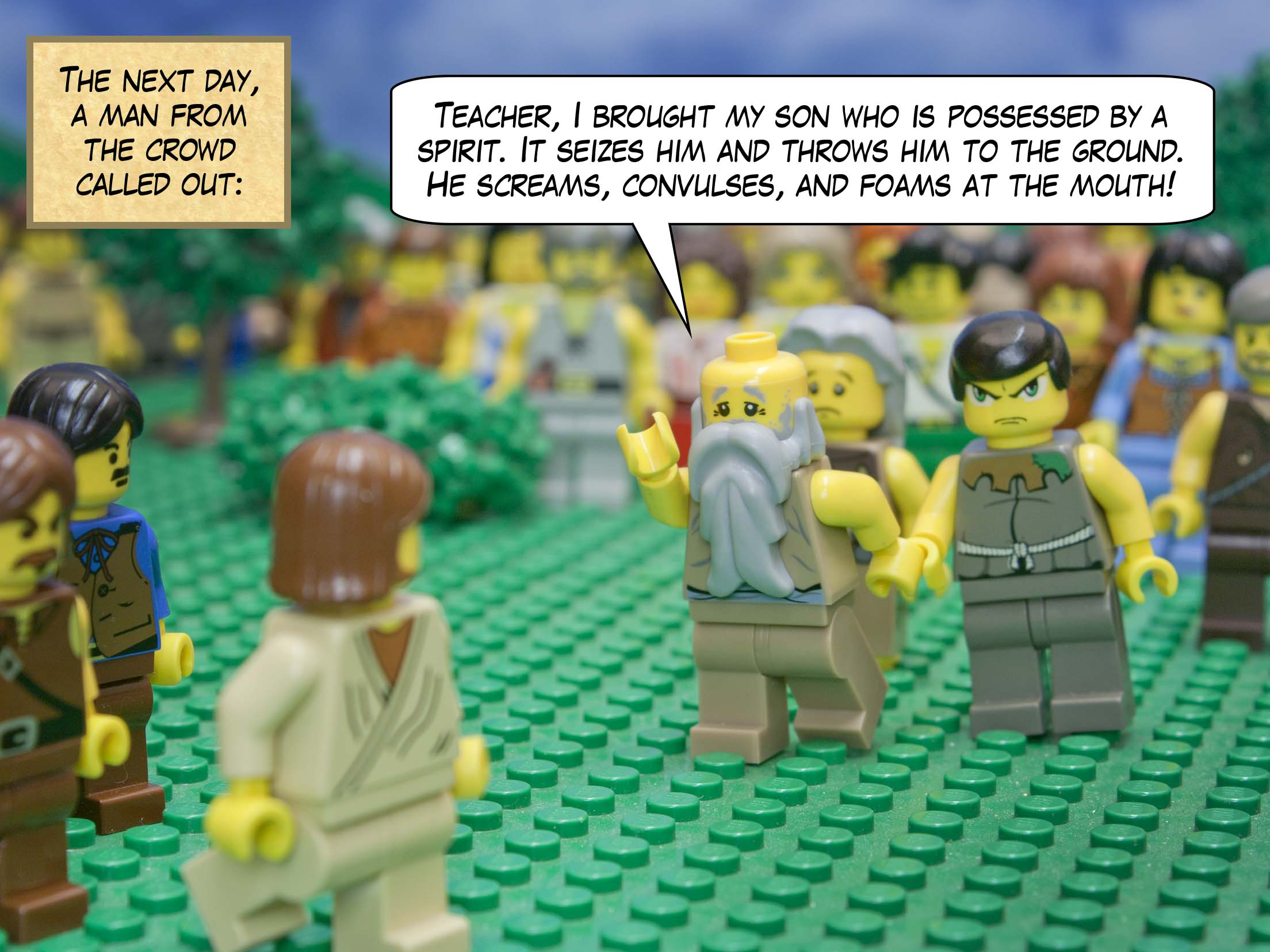 Then Jesus went down to Capernum, a town in Galilee.<br>