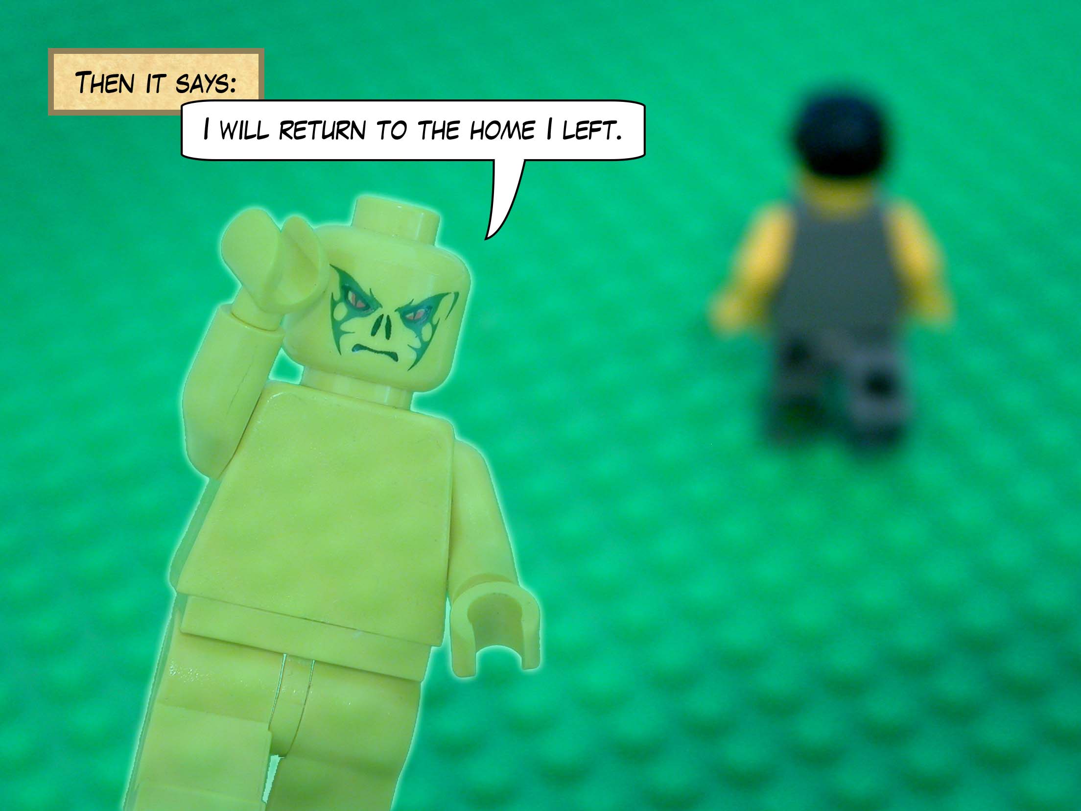 'Then it says, "I will return to the home I left.'"<br> <br>