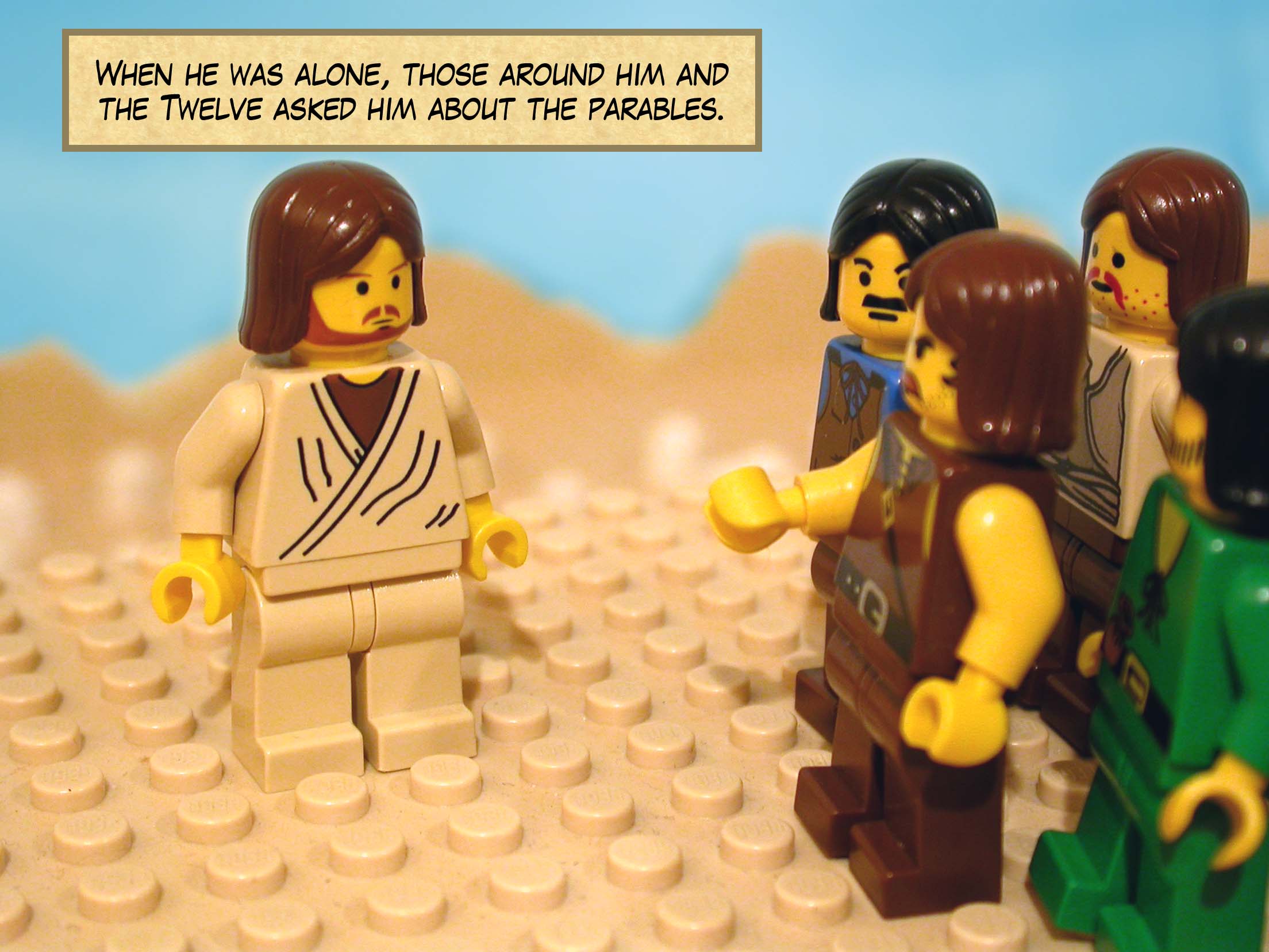 Using many similar parables, he spoke the word to them, as much as they could understand. He would only speak to them using parables.<br>