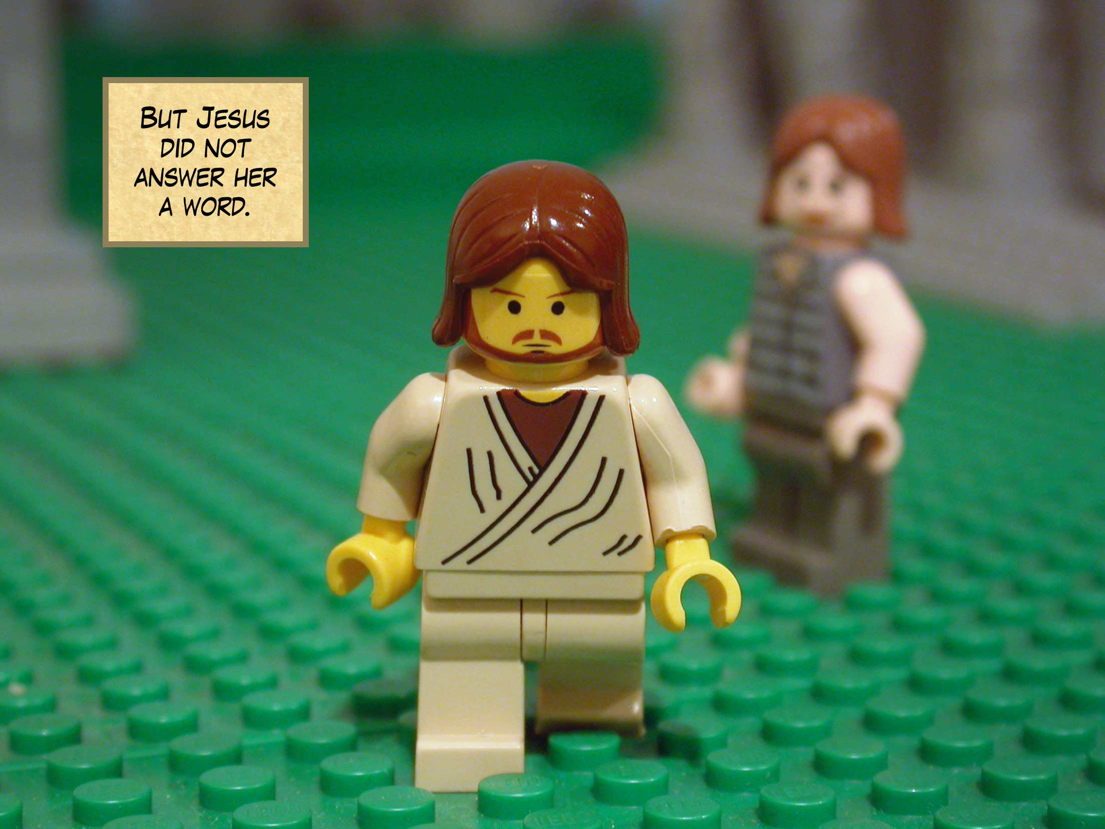 But Jesus did not answer her a word.