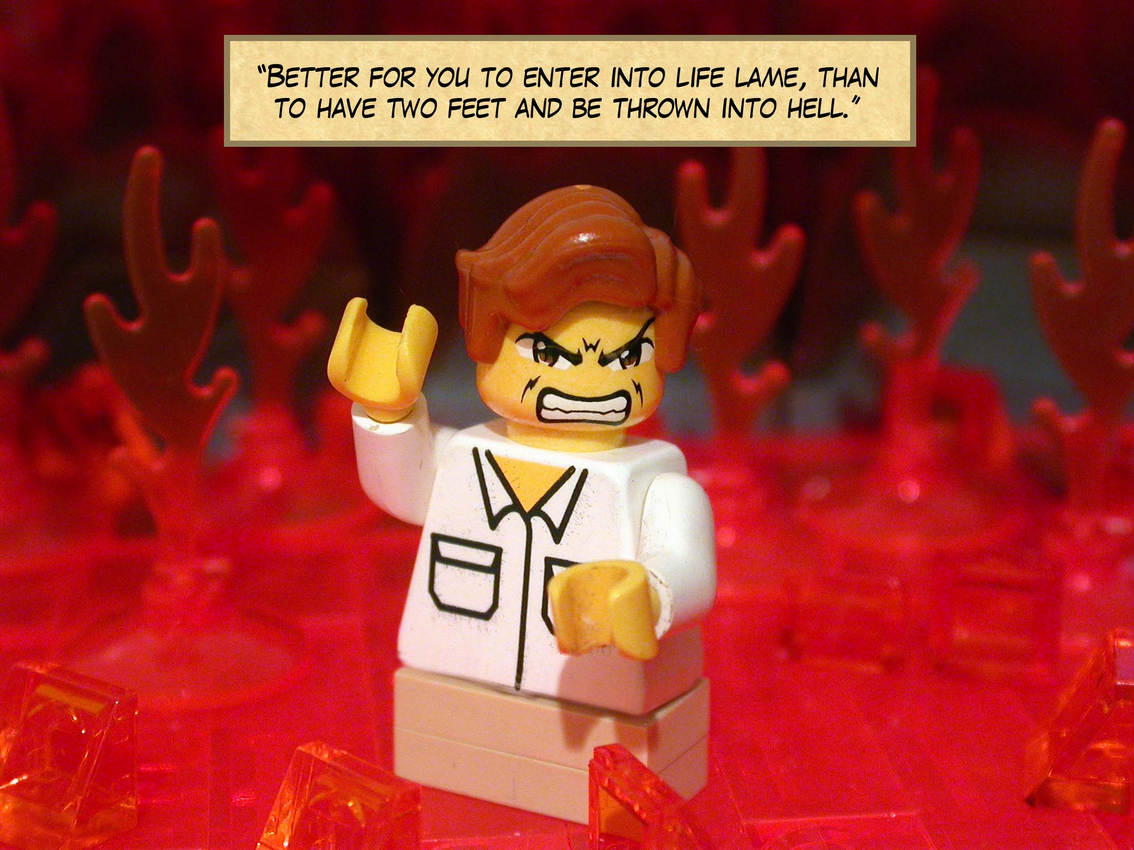 'For it is easier for a camel to go through the eye of a needle...'