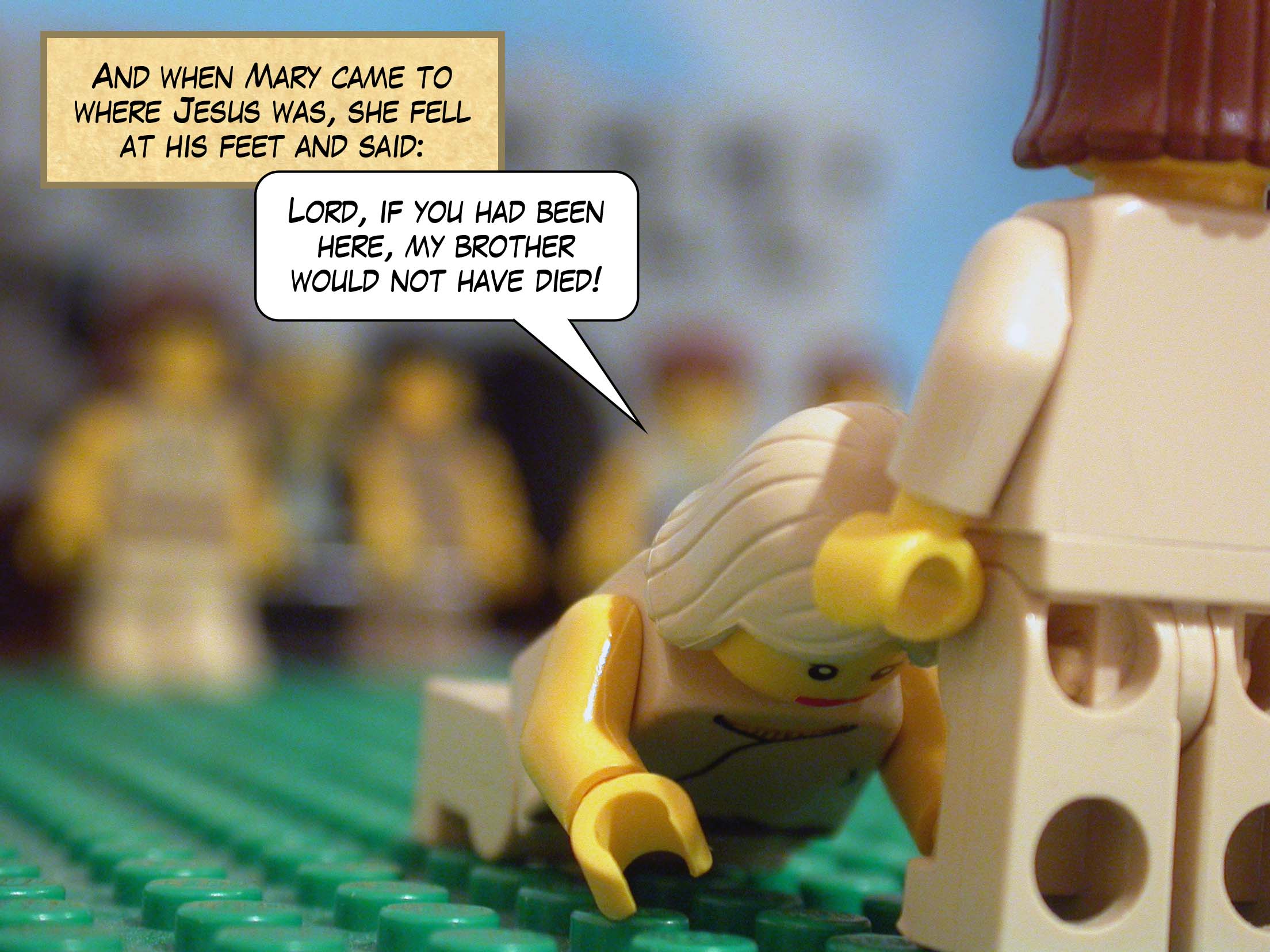 When Jesus saw Mary weeping and the weeping of the Jews who had come with her, he was deeply troubled and distressed. Jesus wept.