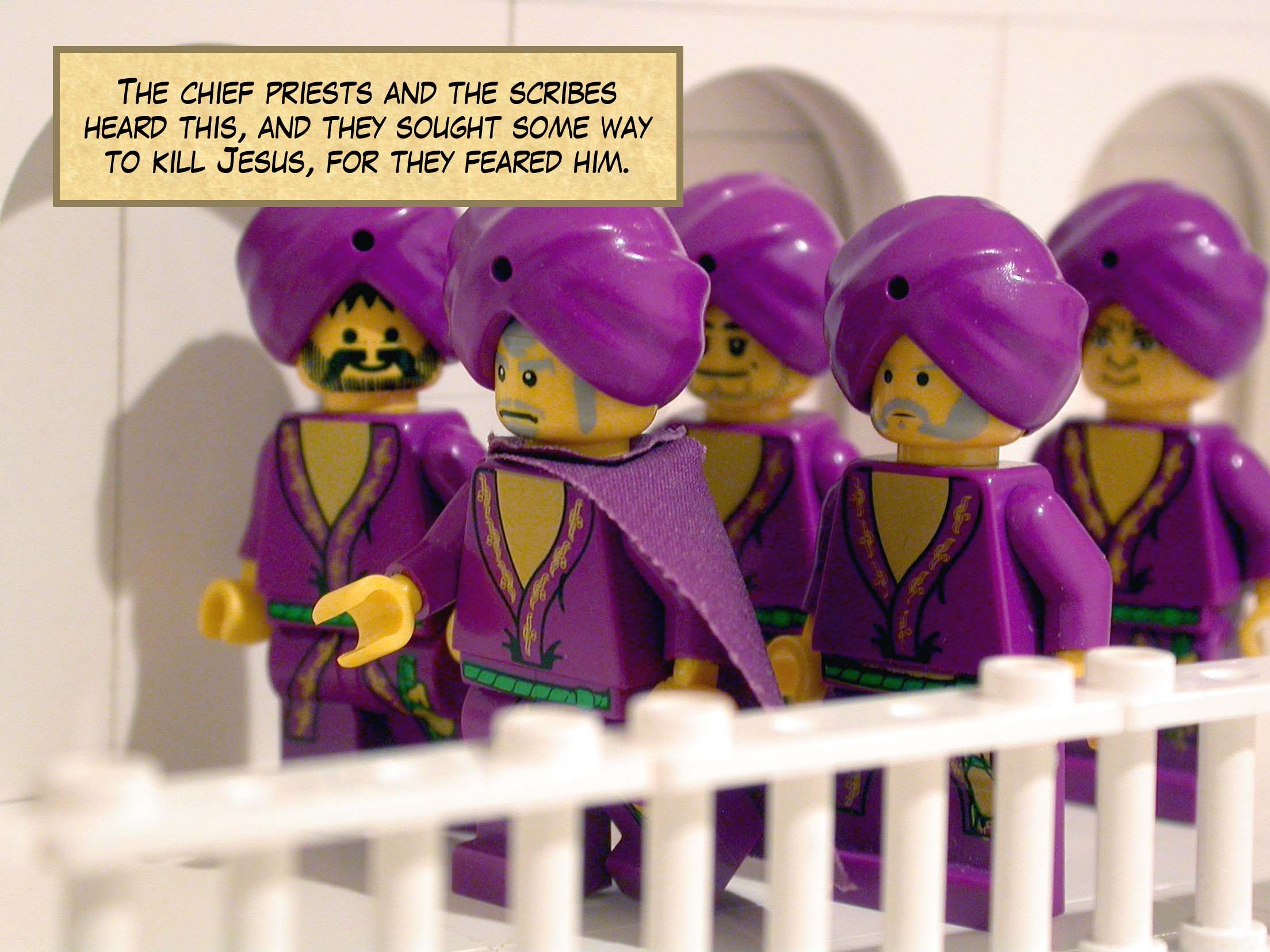 The chief priests and the scribes heard this and they sought some way to kill Jesus, for they feared him.