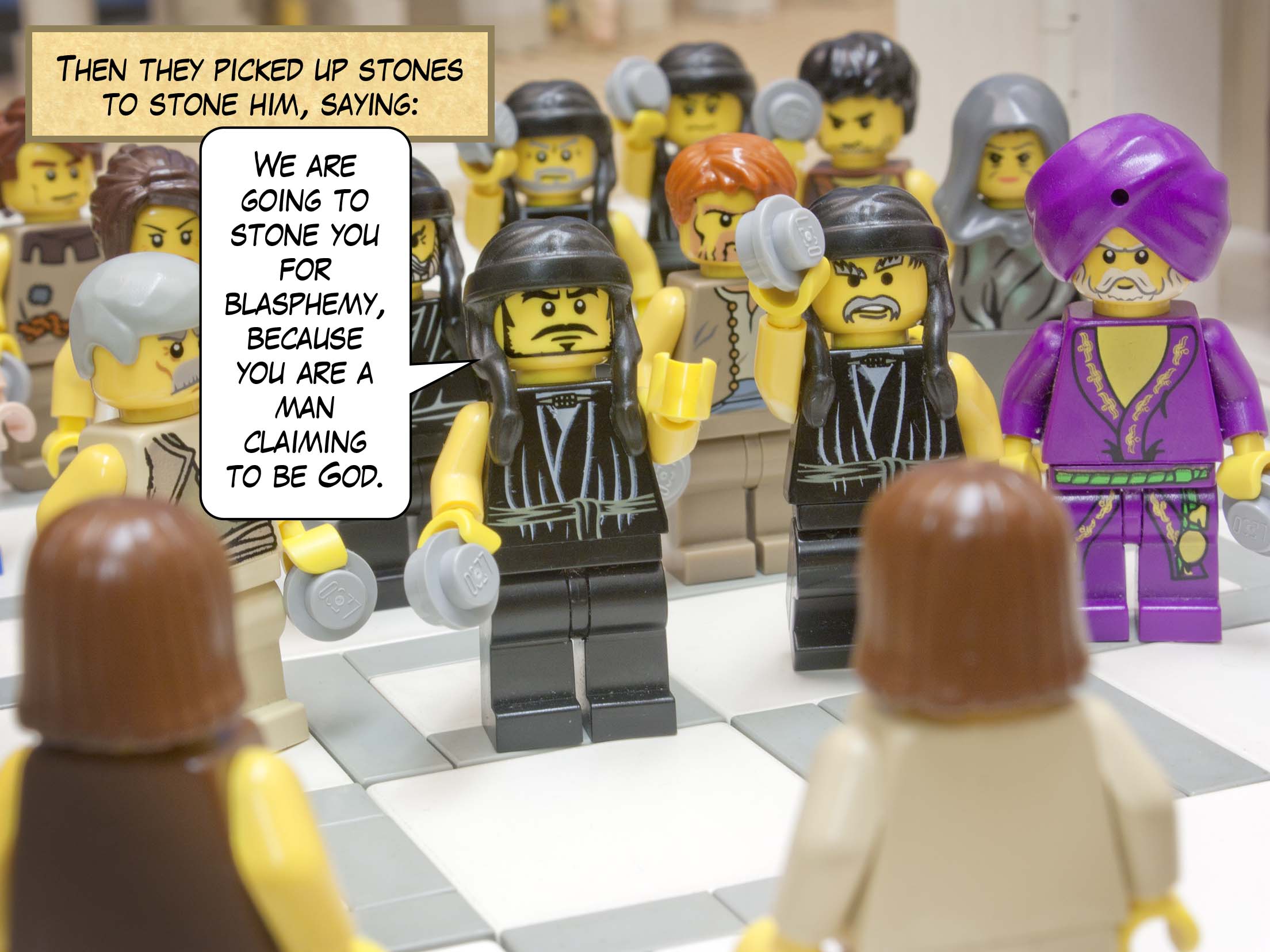 Jesus said to them, 'Very truly, I tell you, before Abraham was, I am.'