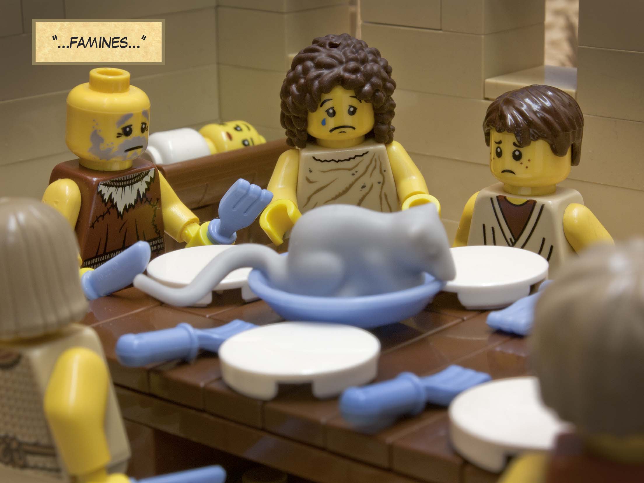 '...and plagues in various places.'