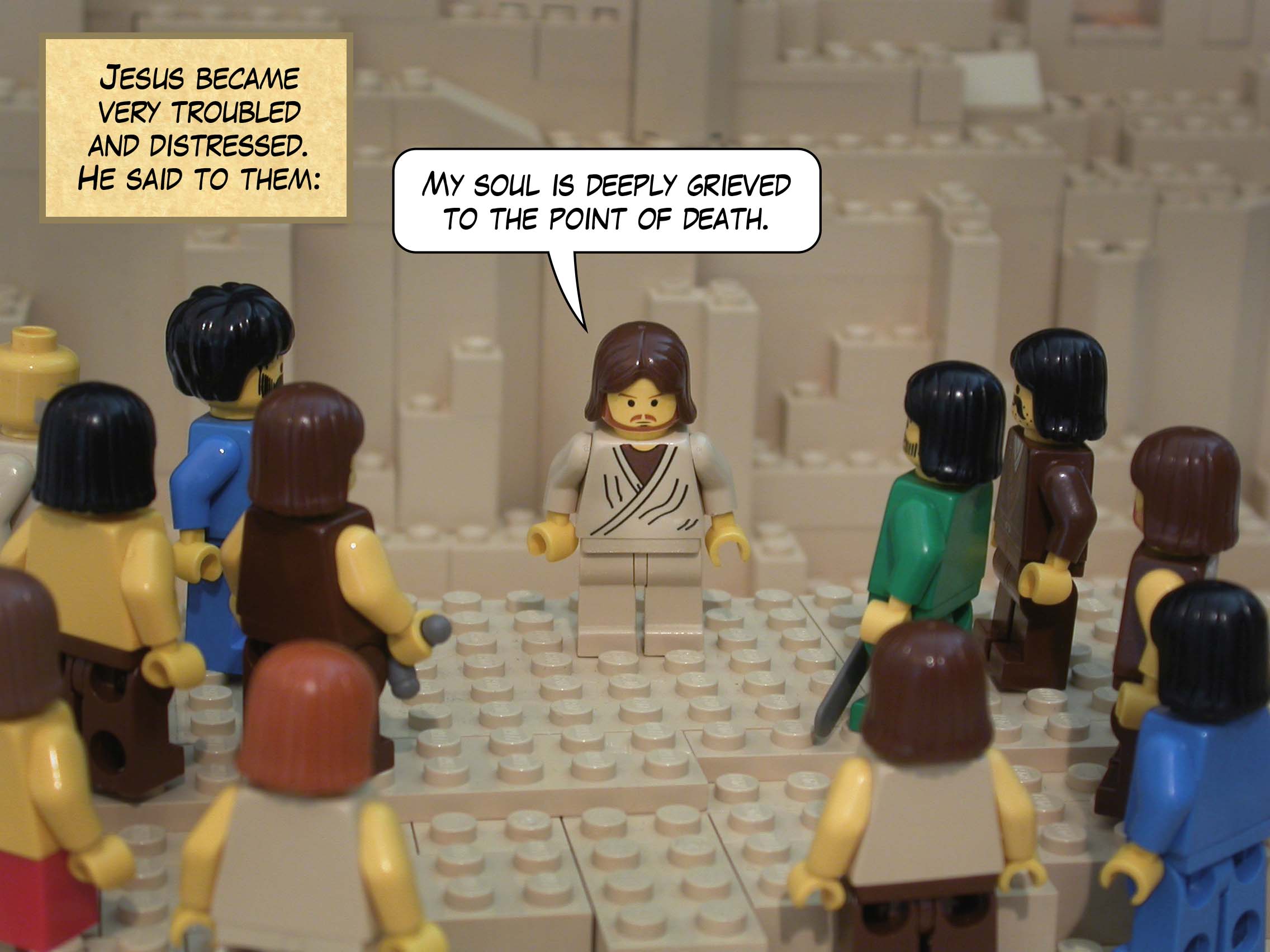 Then an angel from heaven appeared to him and strengthened him.