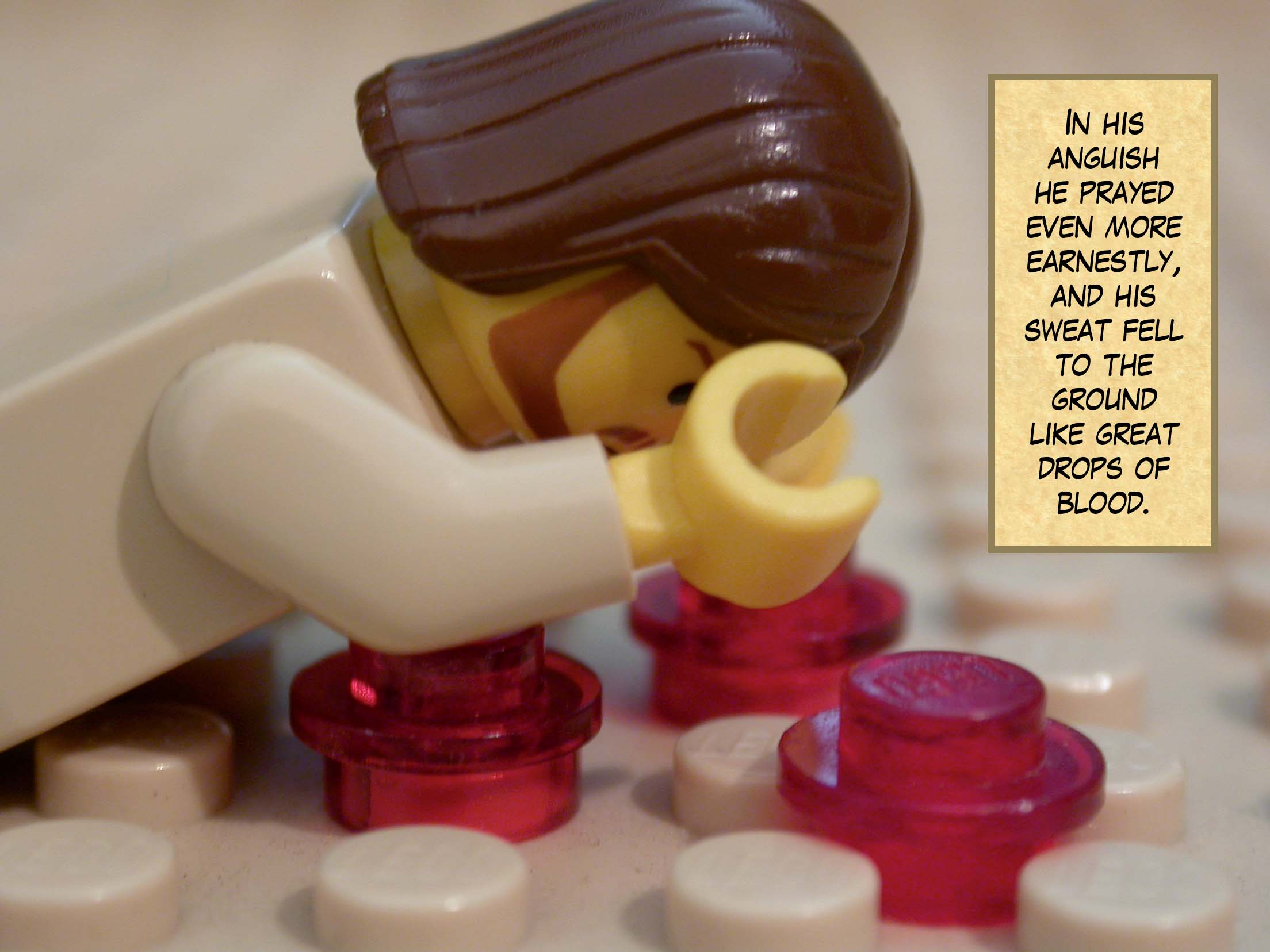 He went up to Jesus at once and said, 'Greetings, Rabbi,' and kissed him.