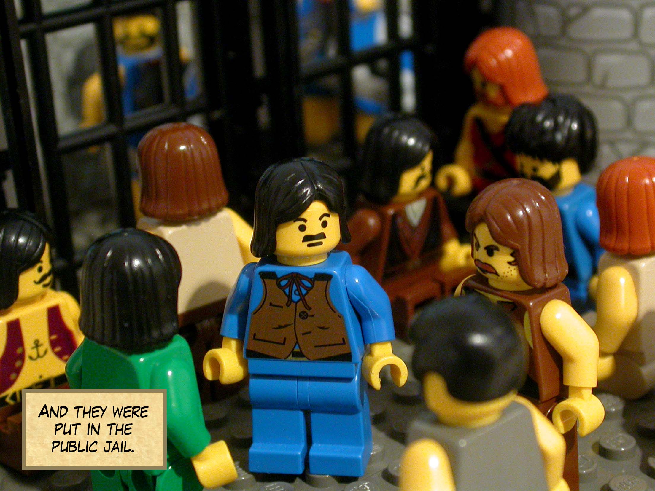 And they were put in the public jail.