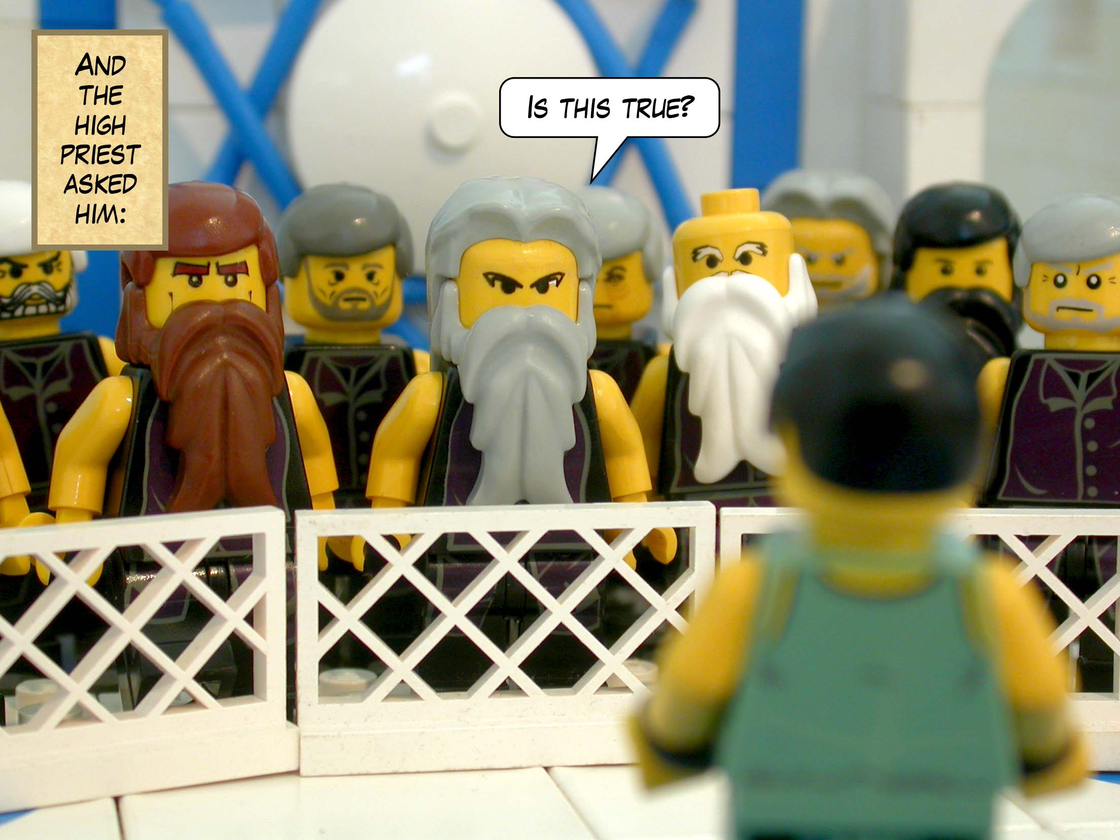 And the high priest asked him, 'Is this true?'