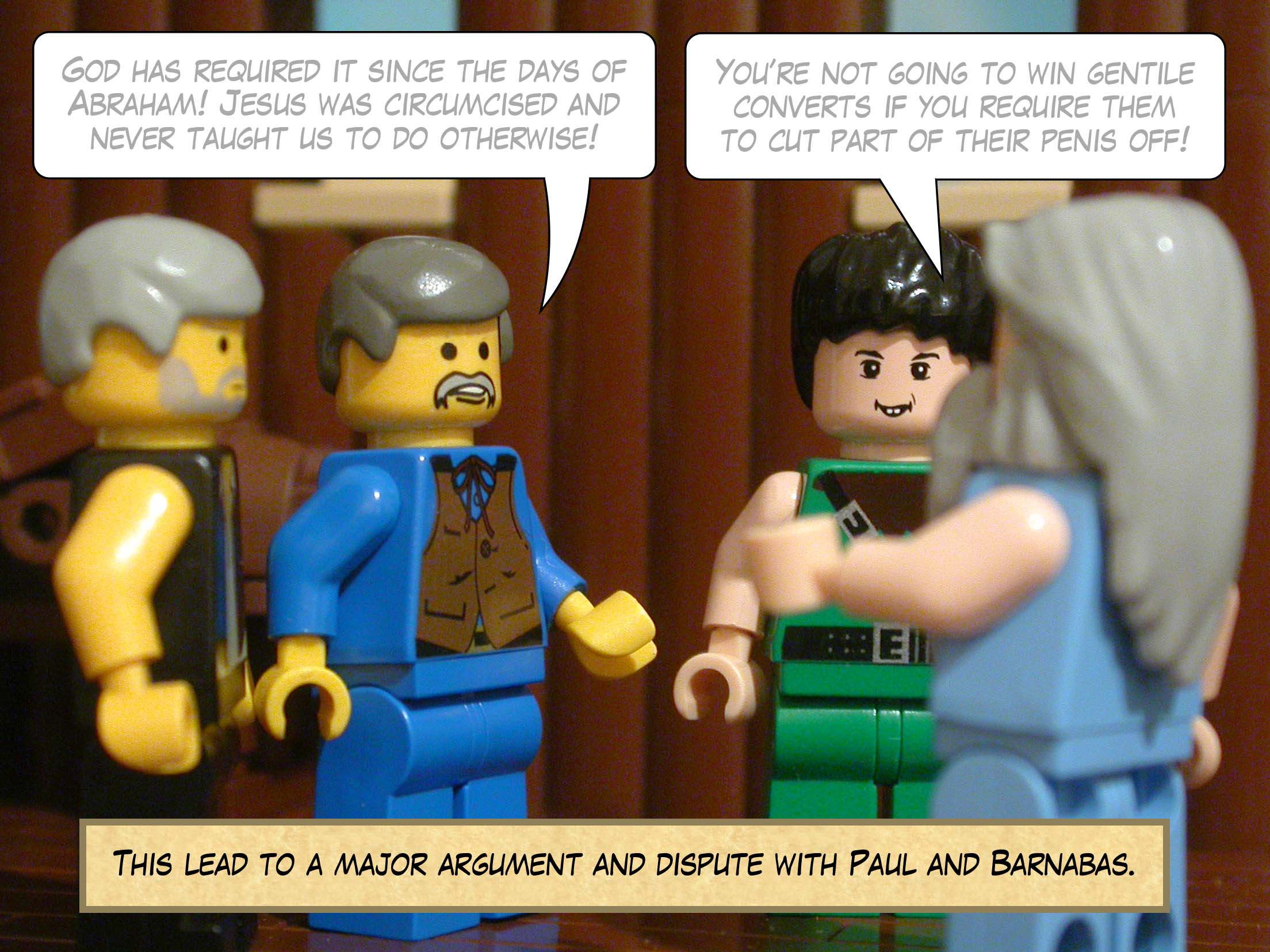 This lead to a major argument and dispute with Paul and Barnabas.