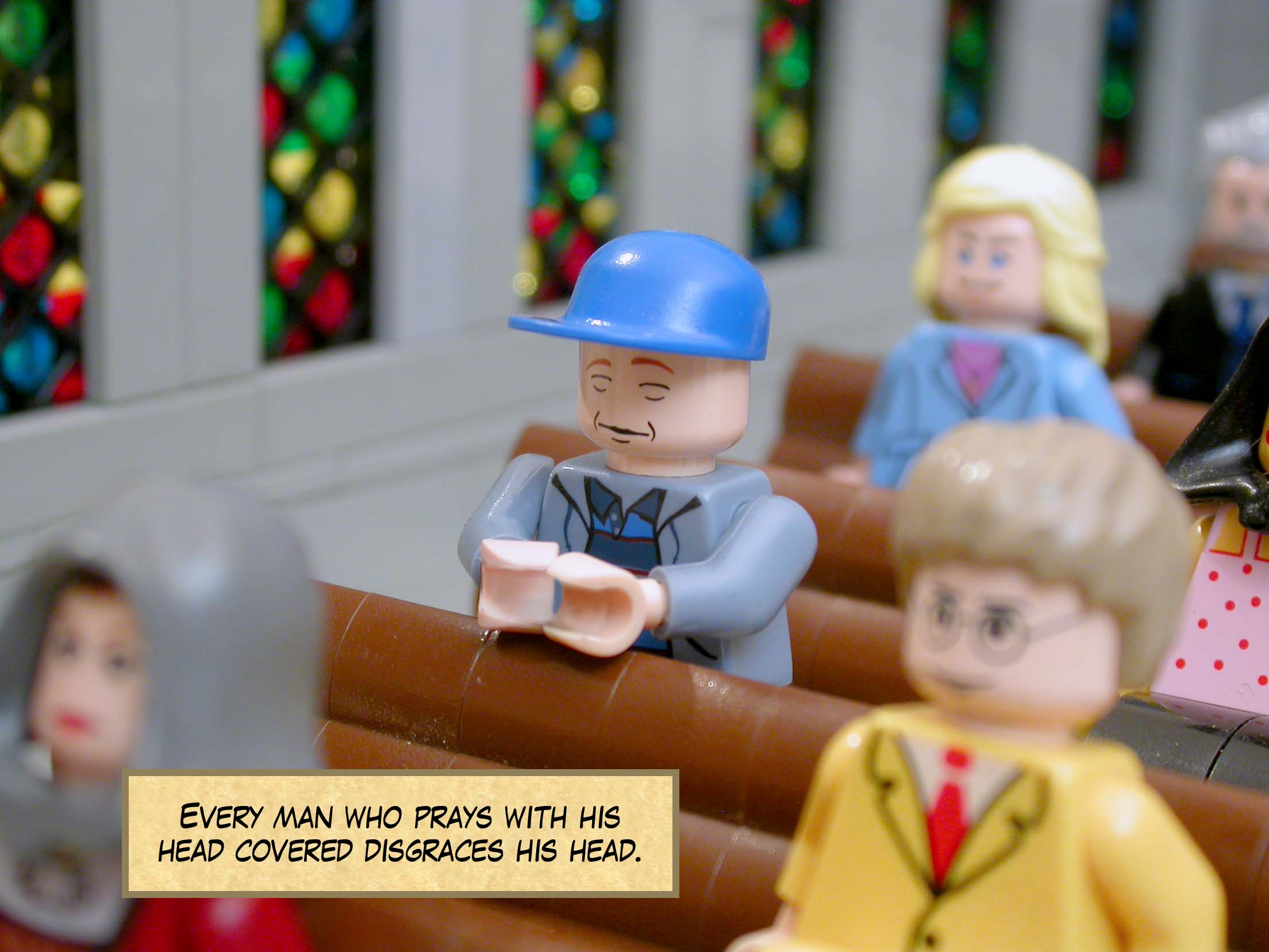 Every man who prays with his head covered disgraces his head.