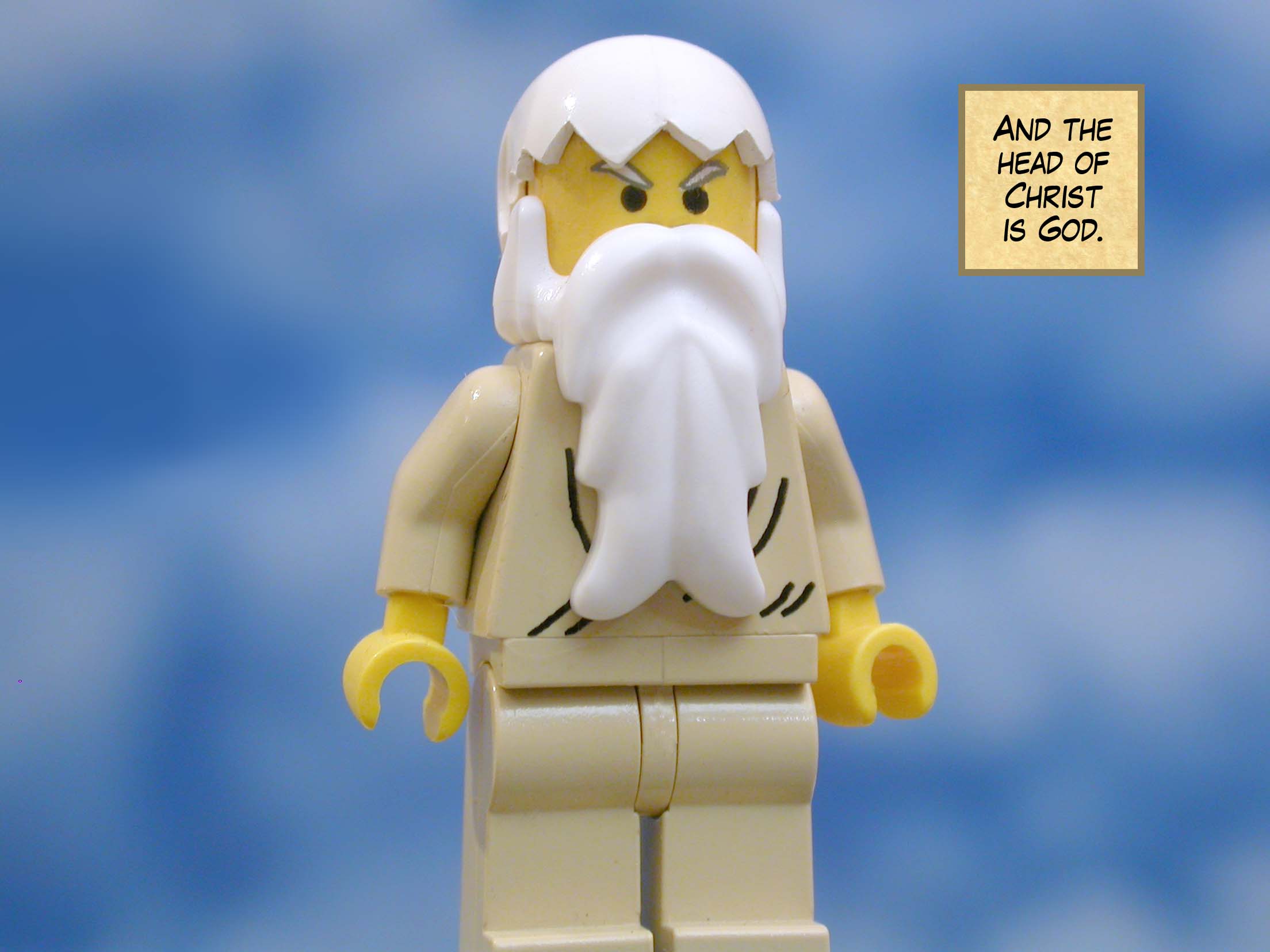 And the head of Christ is God.