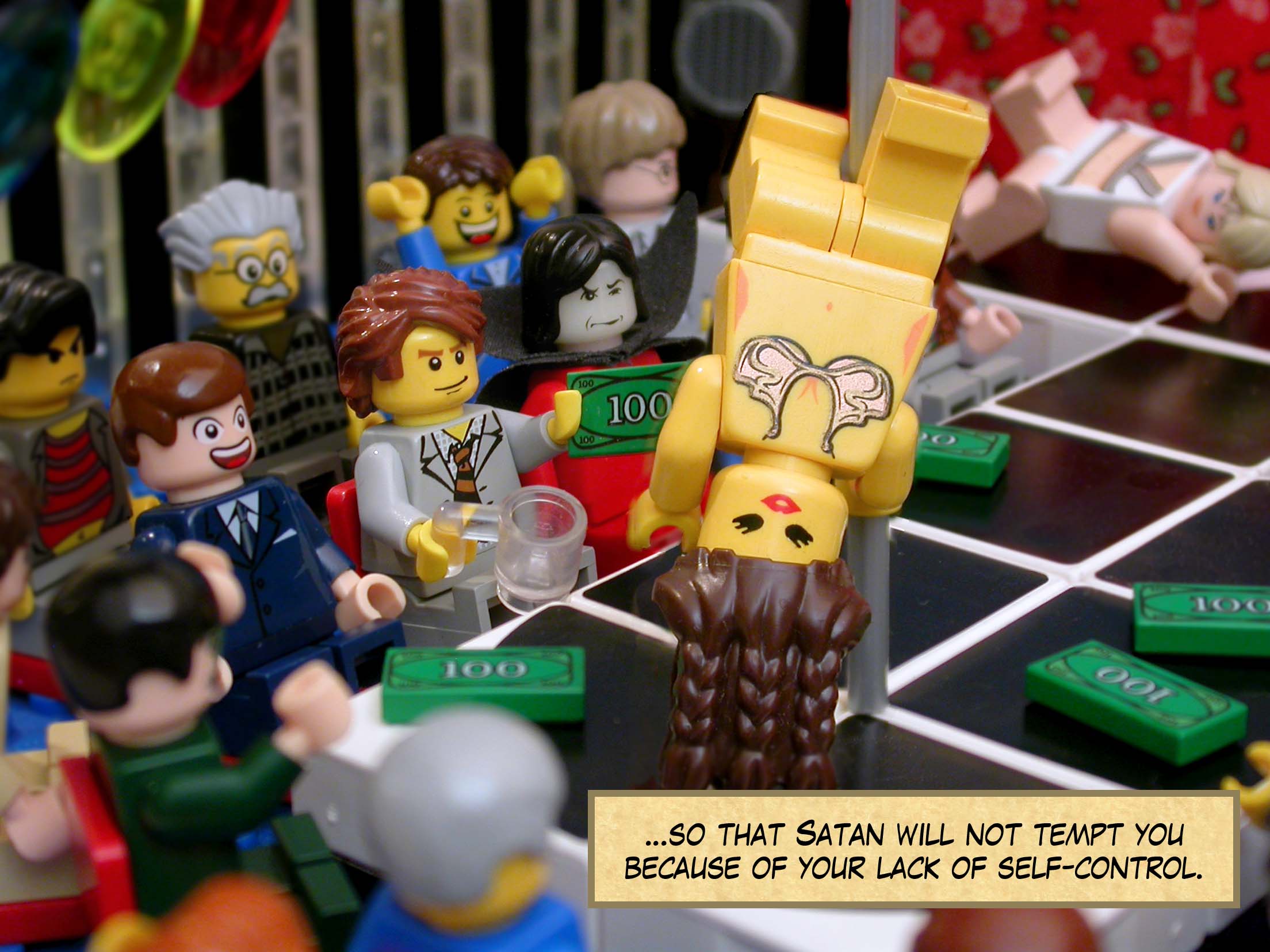 ...so that Satan will not tempt you because of your lack of self-control.