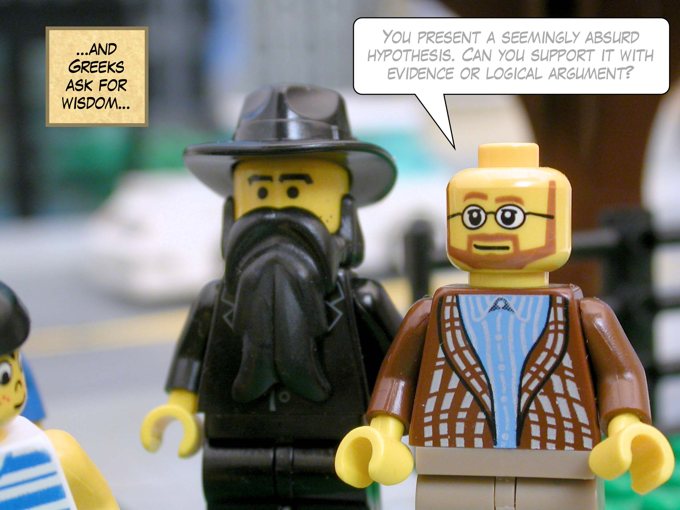 ...and Greeks ask for wisdom...