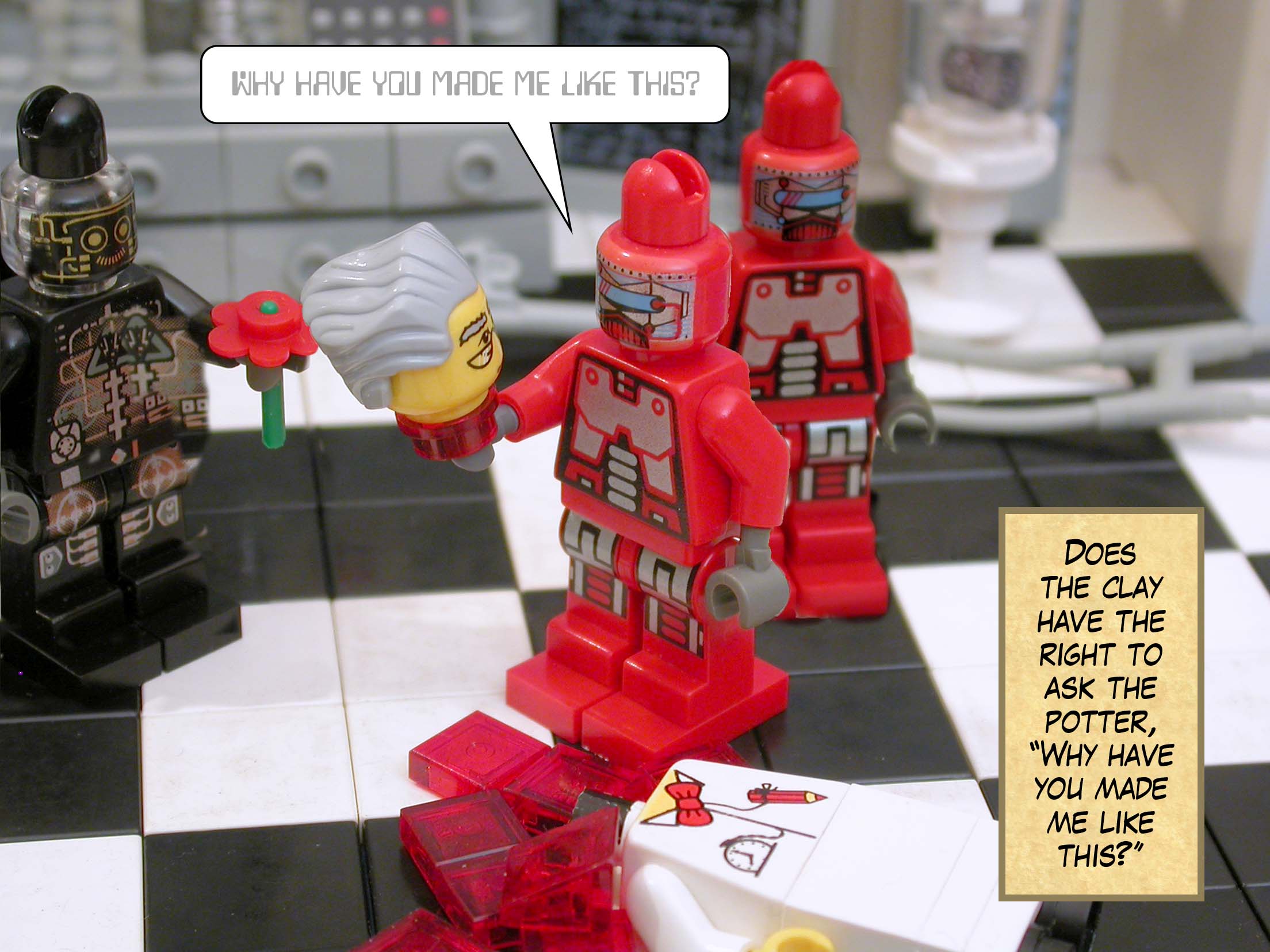 Does the clay have the right to ask the potter, 'Why have you made me like this?'