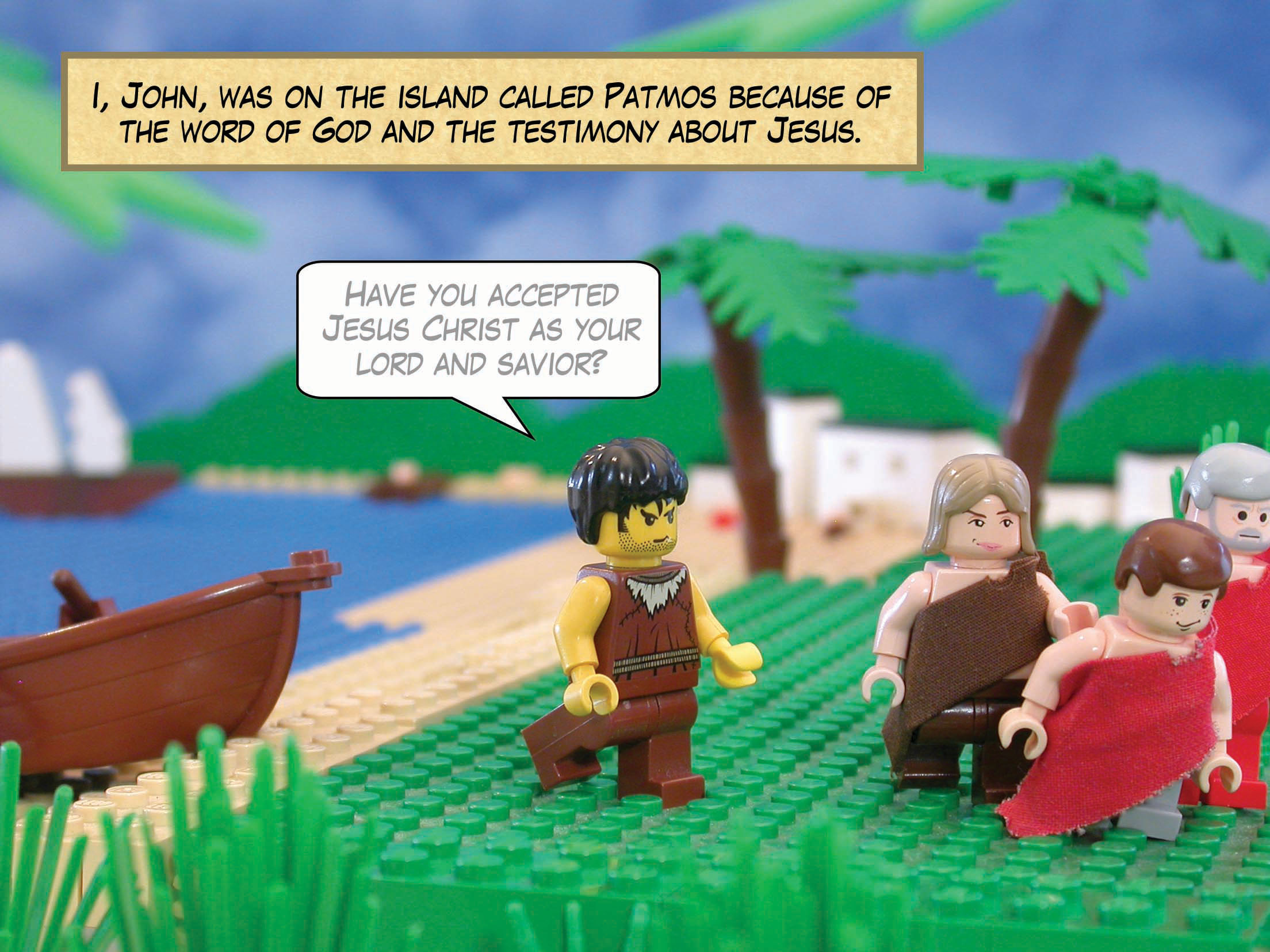 I, John, was on the island called Patmos because of the word of God and the testimony about Jesus.