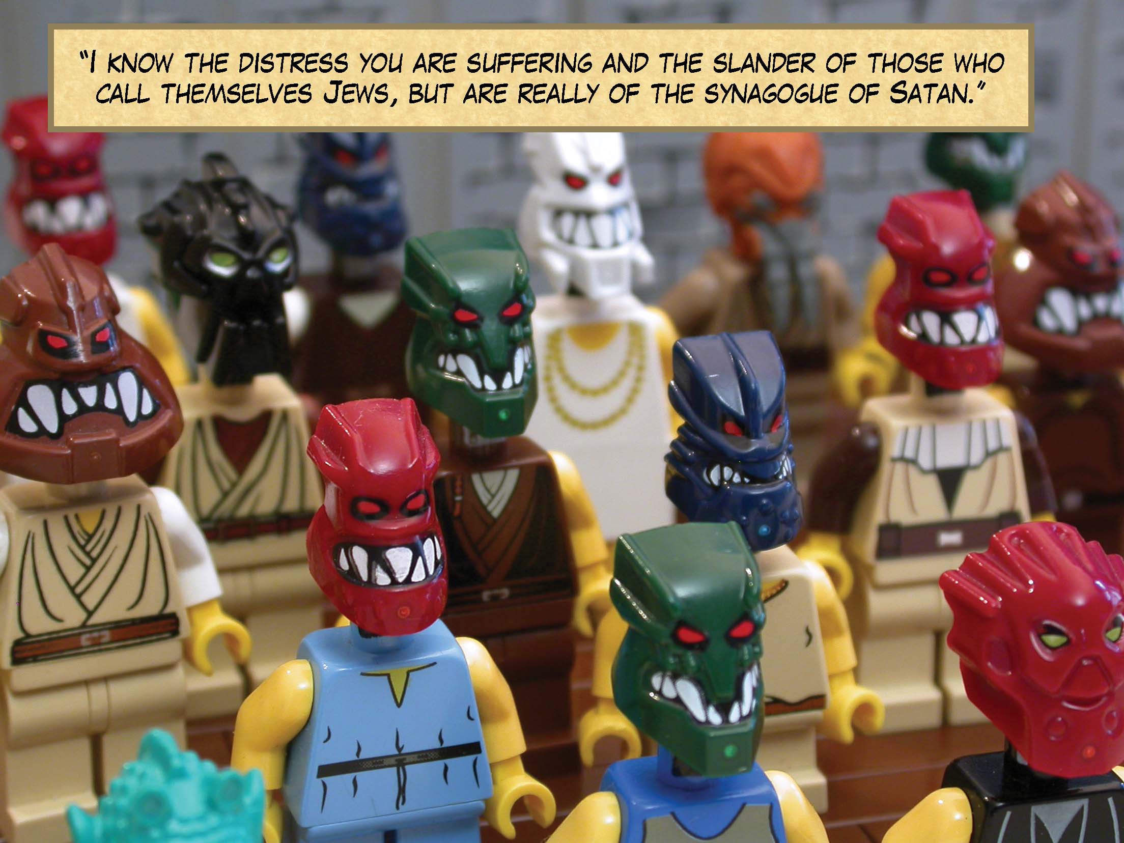 'I know the distress you are suffering and the slander of those who call themselves Jews, but are really of the synagogue of Satan.'