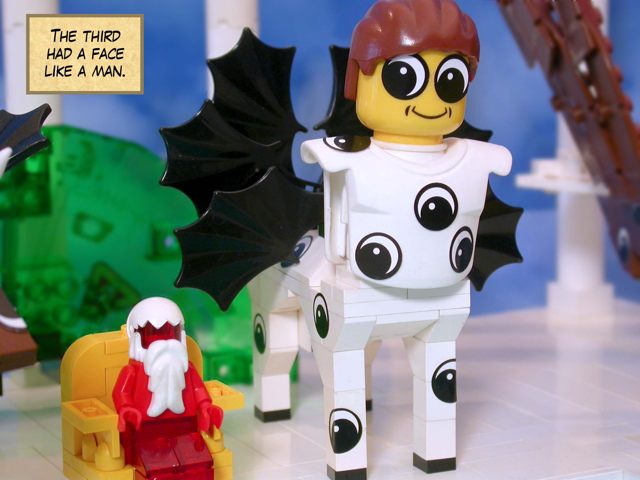 The third had a face like a man.