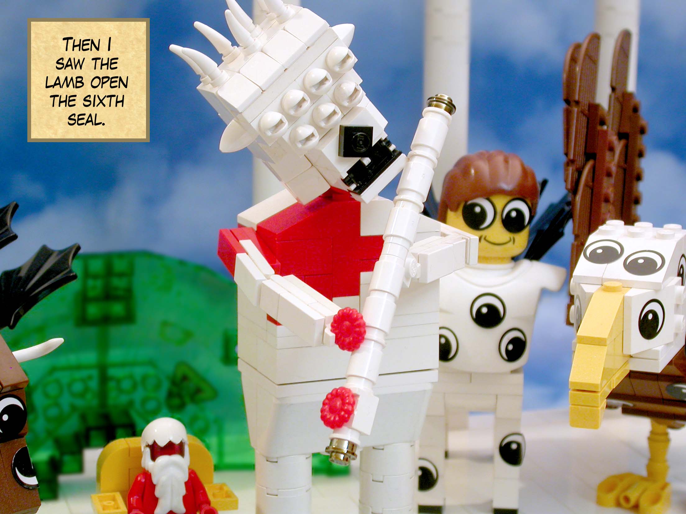 Then I saw the lamb open the sixth seal.