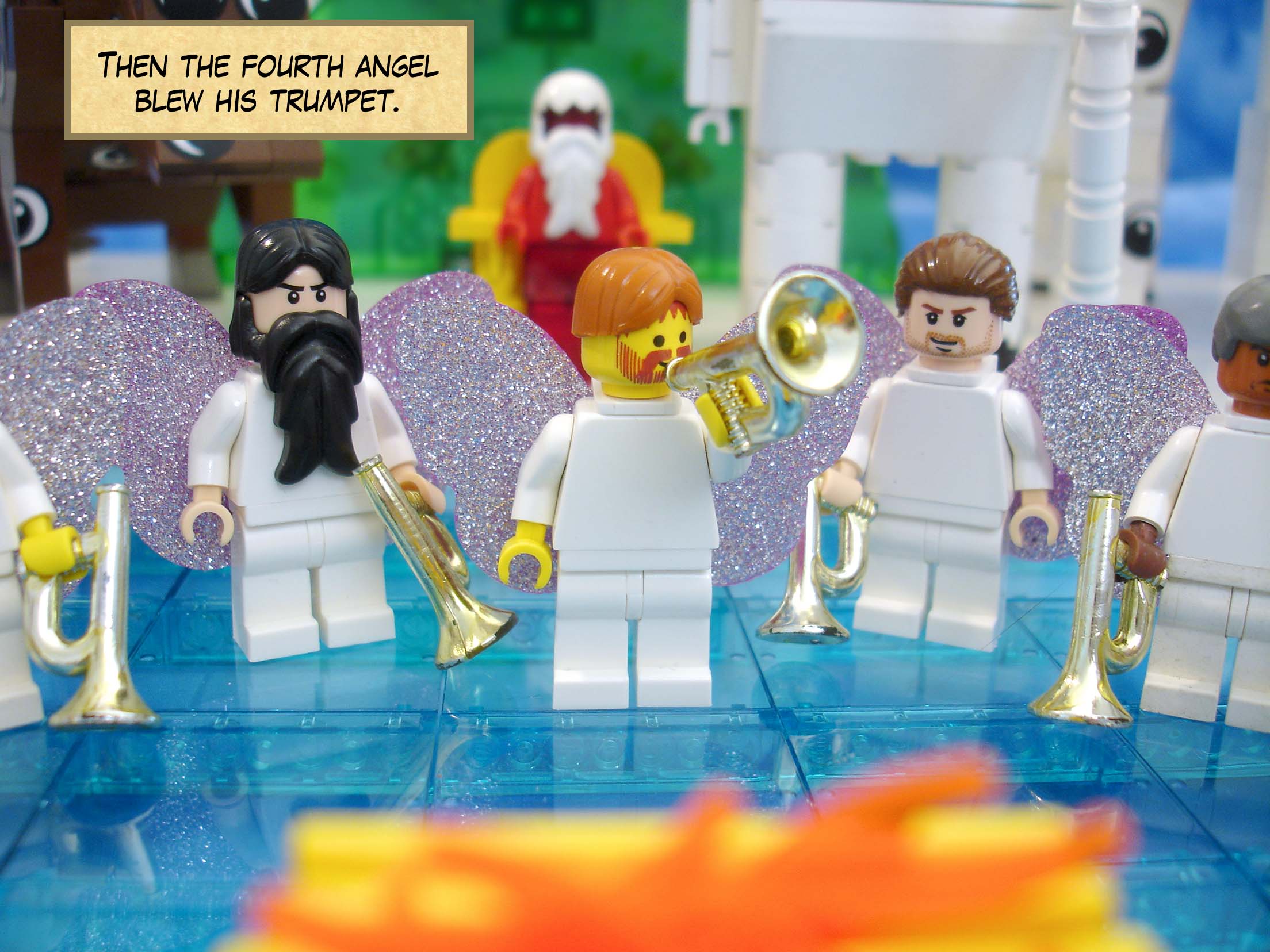 Then the fourth angel blew his trumpet.