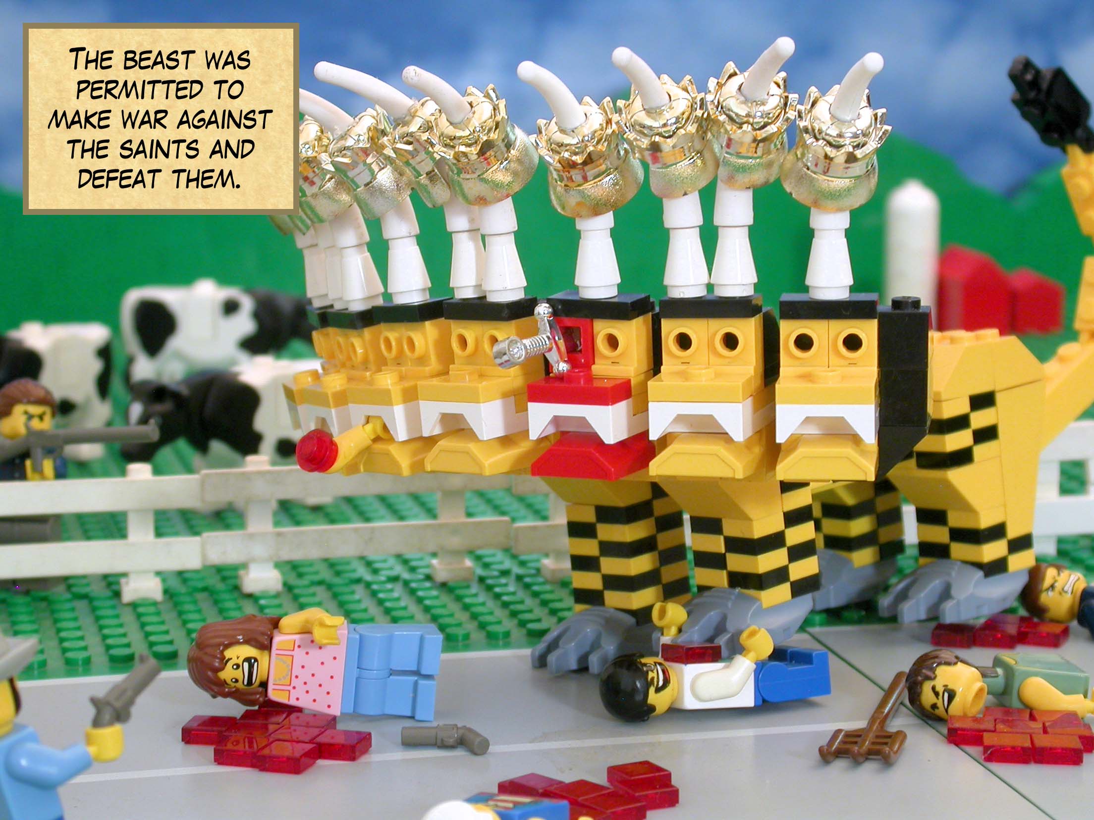 And all who live on the earth will worship the beast.