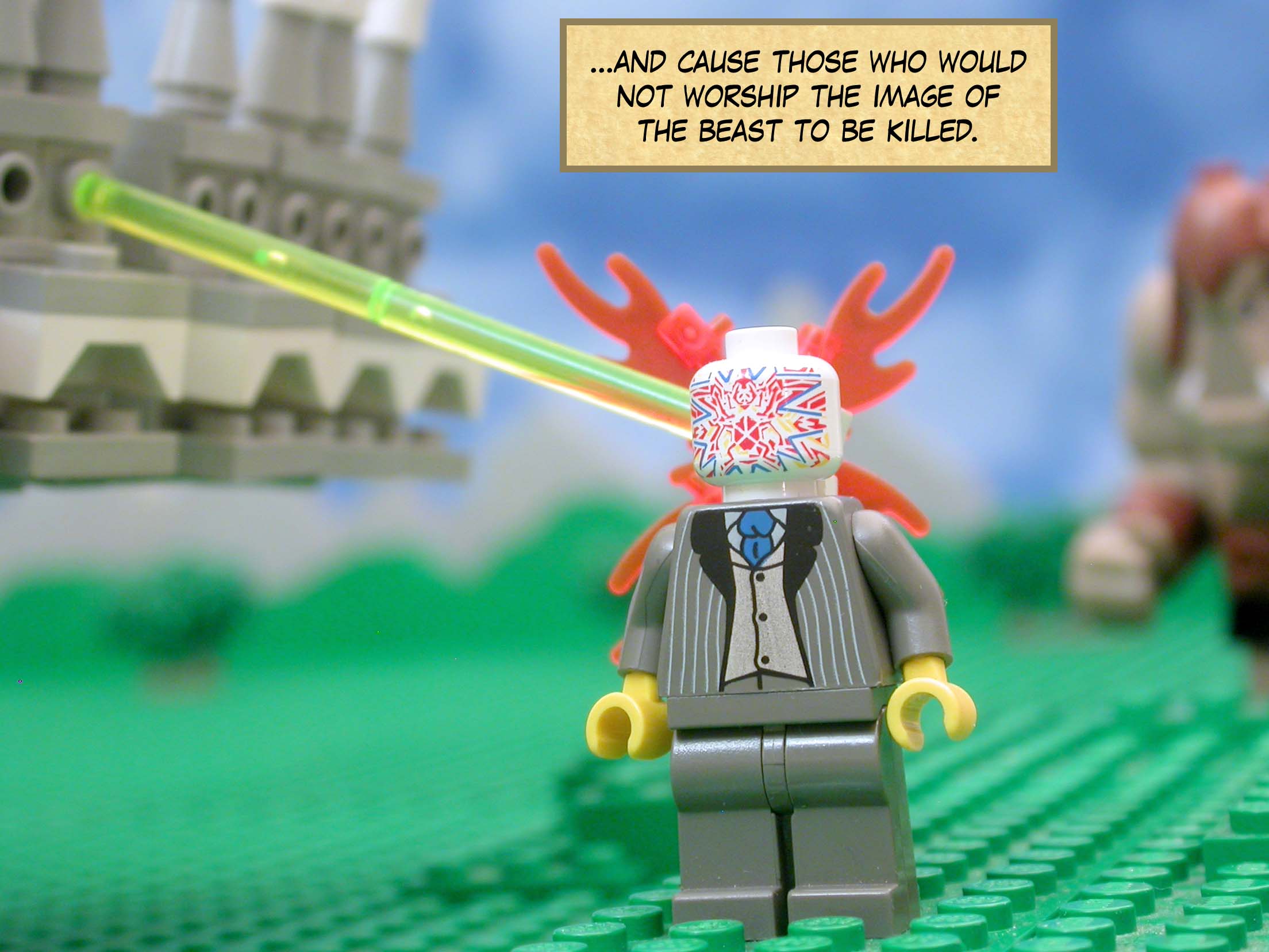 ...and cause those who would not worship the image of the beast to be killed.