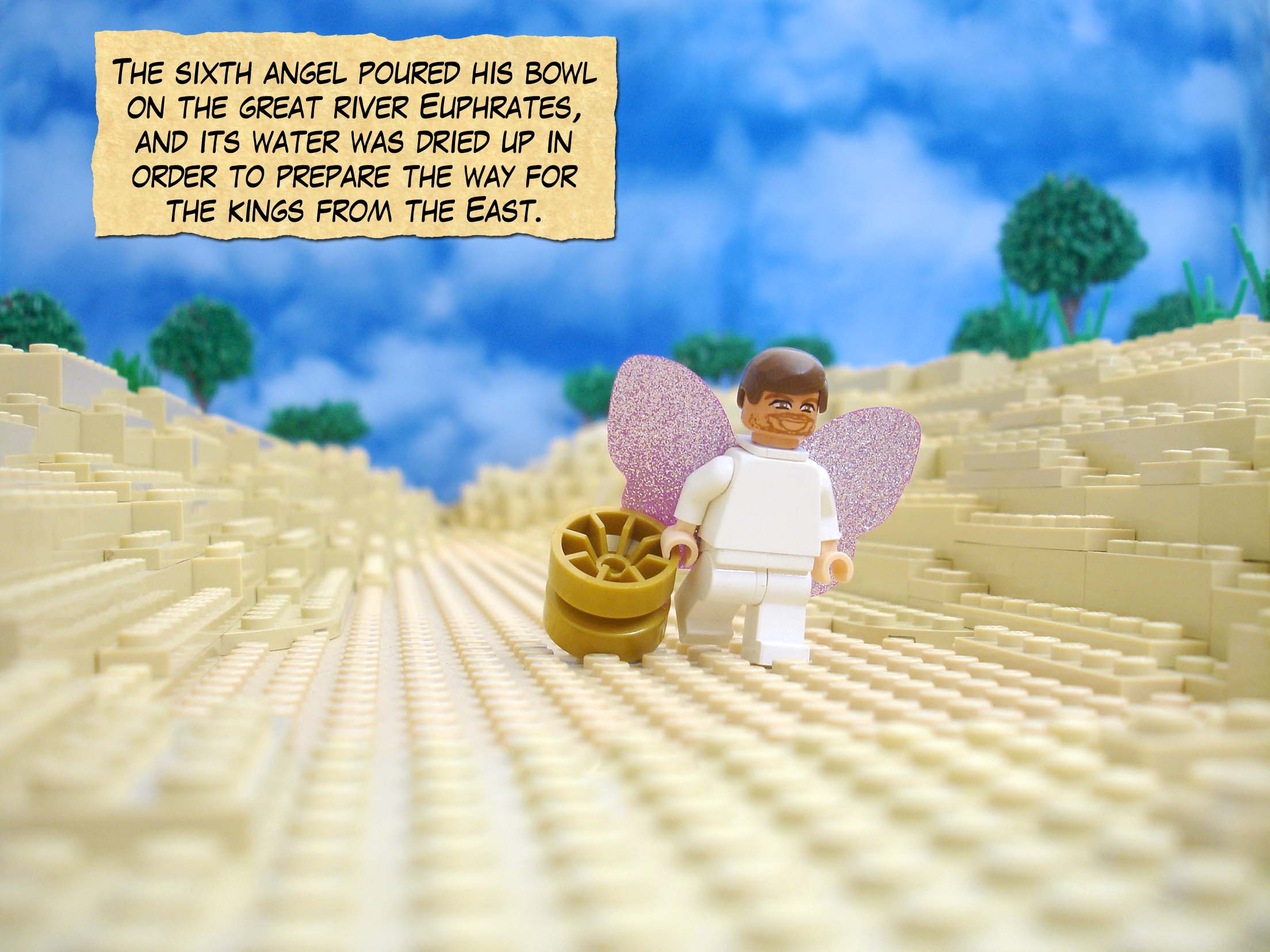 The sixth angel poured his bowl on the great river Euphrates, and its water was dried up in order to prepare the way for the kings from the East.