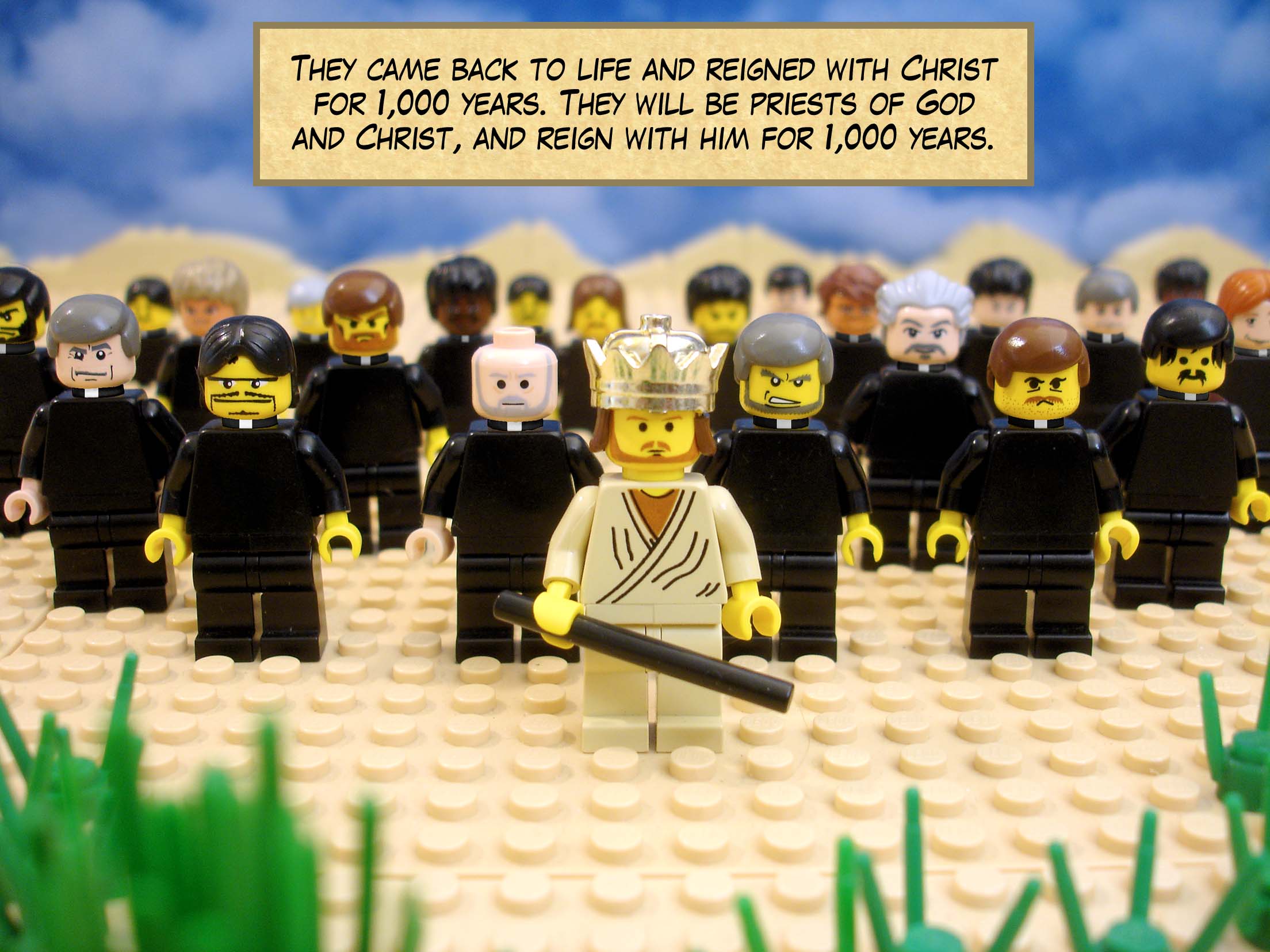 They came back to life and reigned with Christ for 1,000 years. They will be priests of God and Christ, and reign with him for 1,000 years.