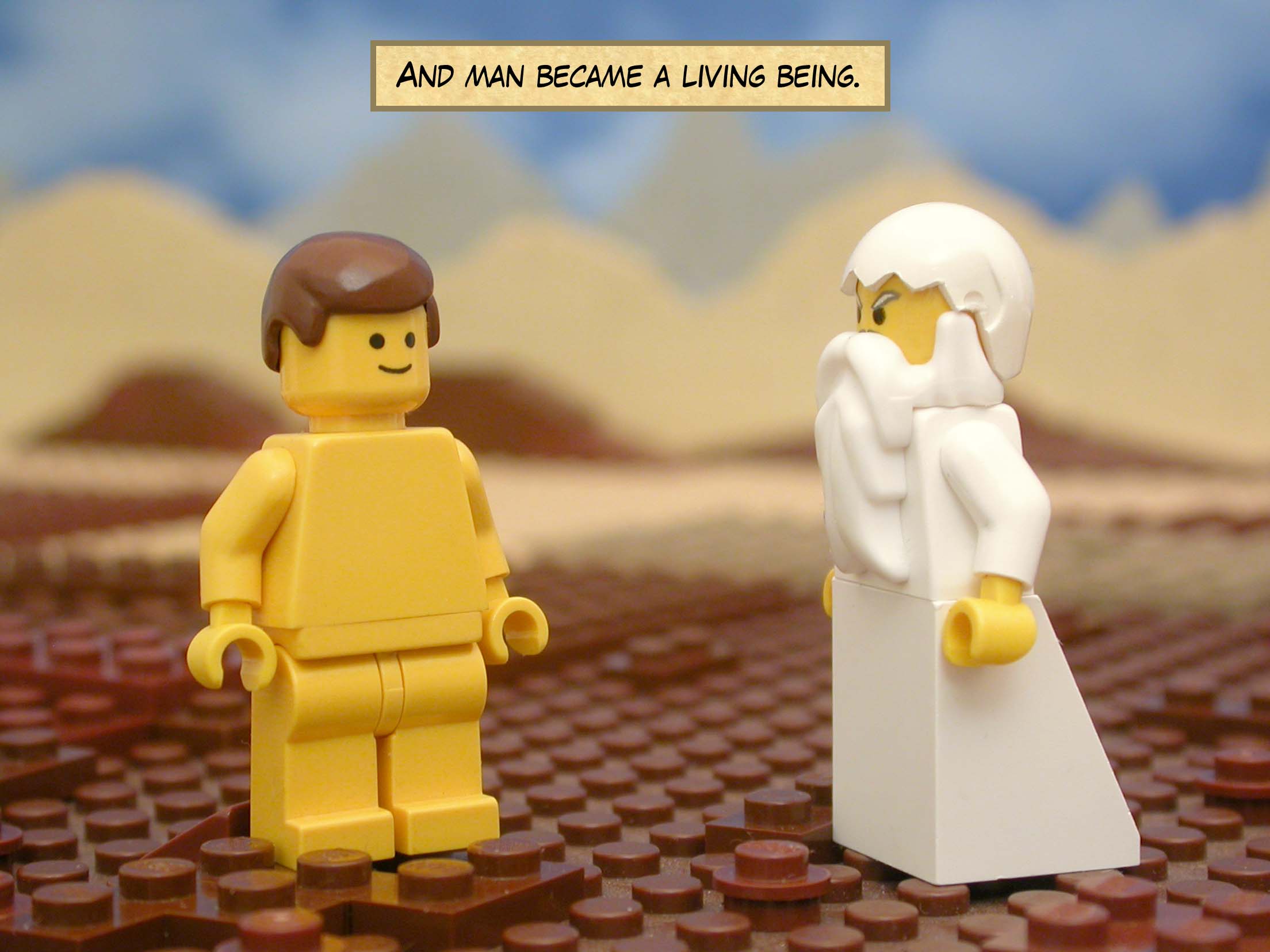 And man became a living being.