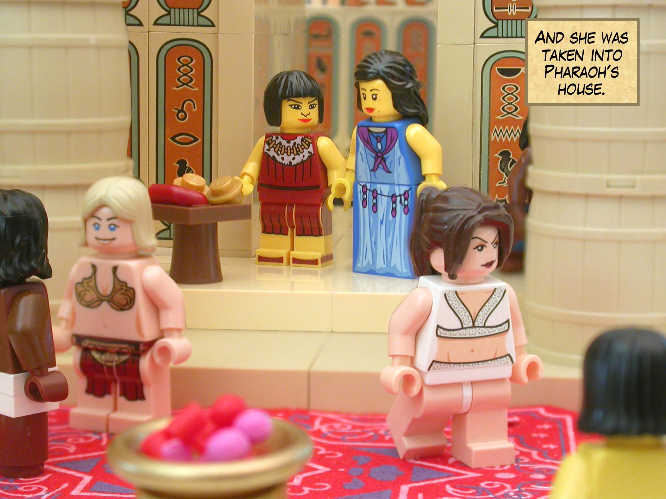 And she was taken into Pharaoh's house.