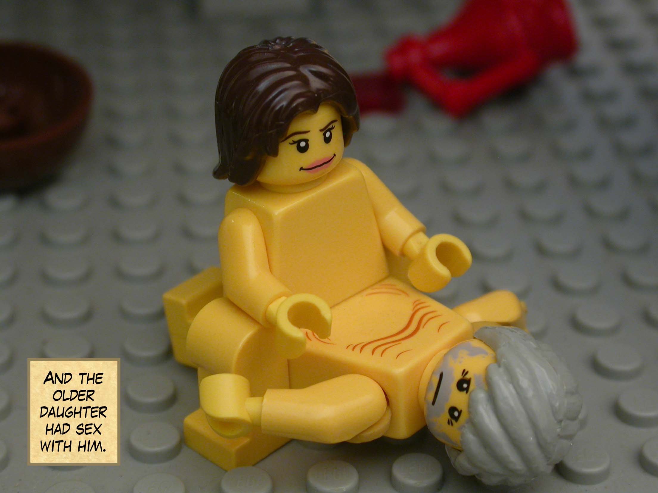 And the older daughter had sex with him.