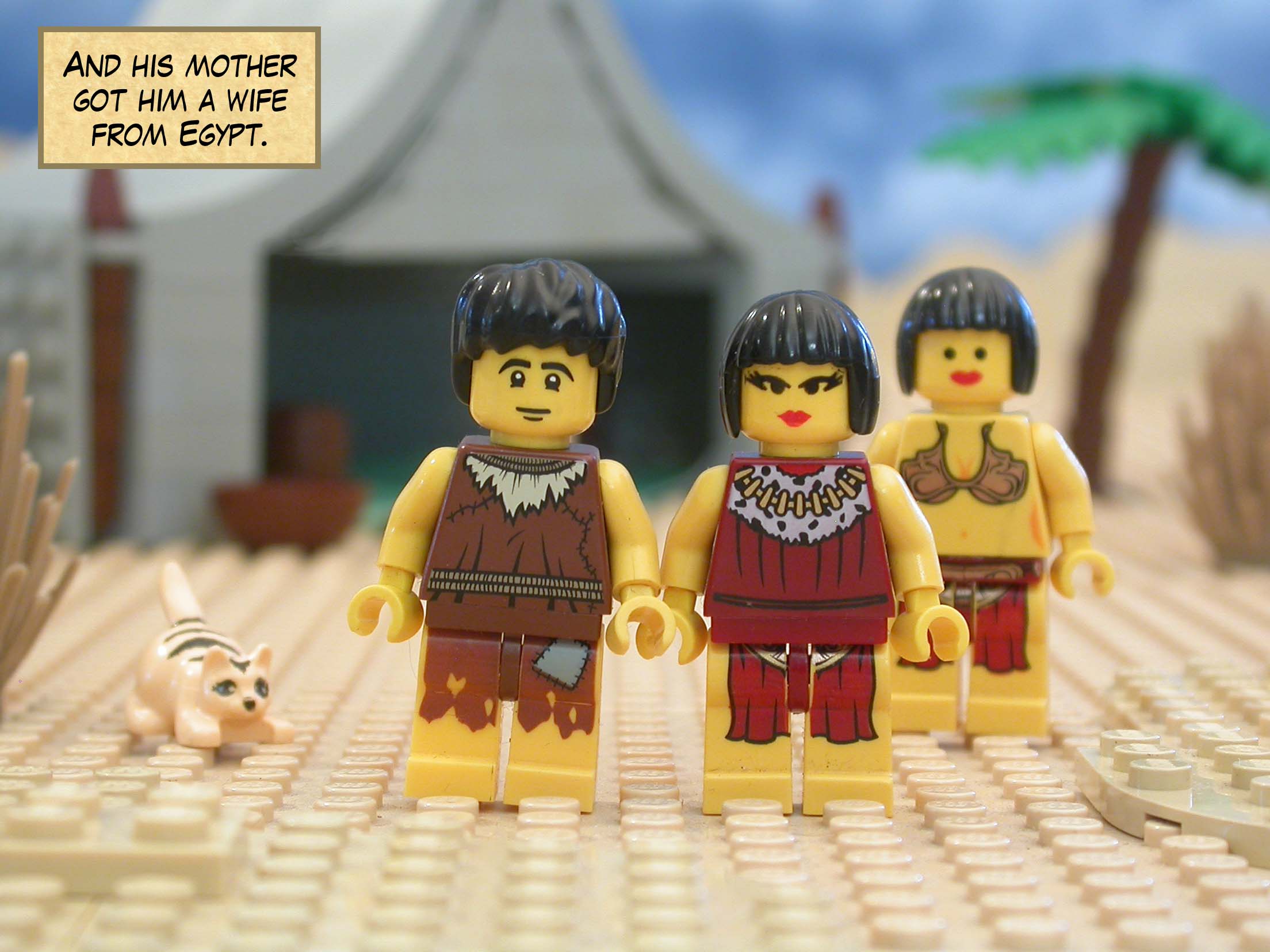 And his mother got him a wife from Egypt.