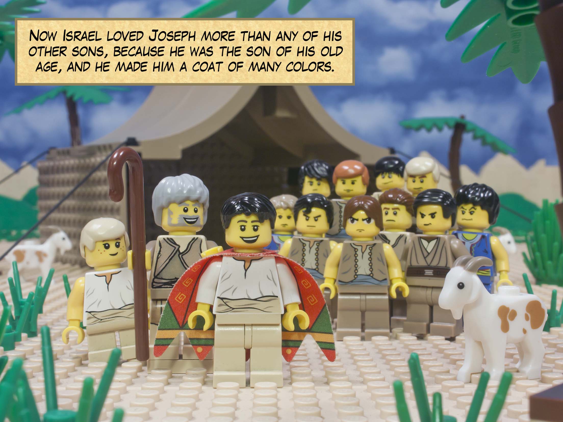 Now Israel loved Joseph more than any of his other sons, because he was the son of his old age, and he made him a coat of many colors.