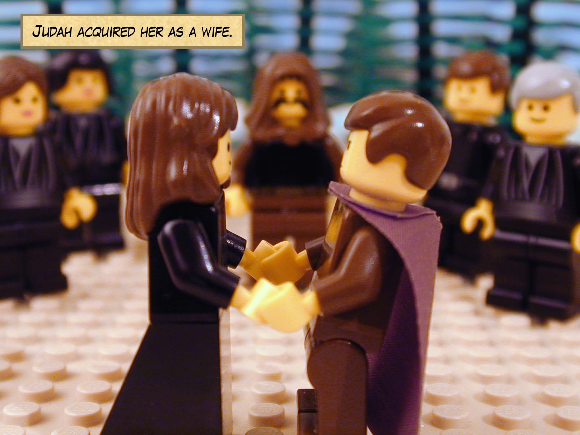 Judah acquired her as a wife.