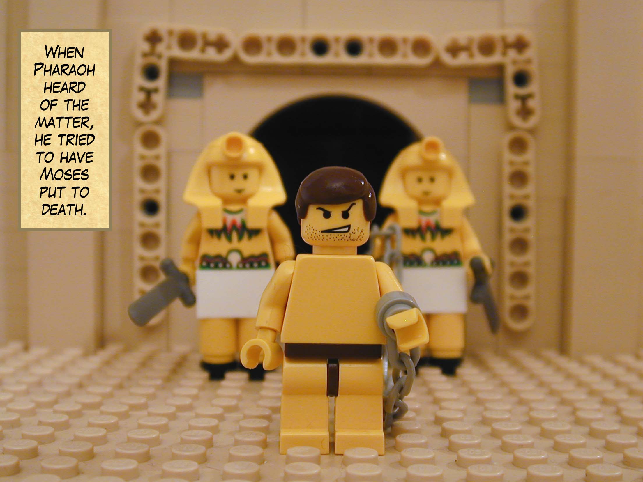 When Pharaoh heard of the matter, he tried to have Moses put to death.