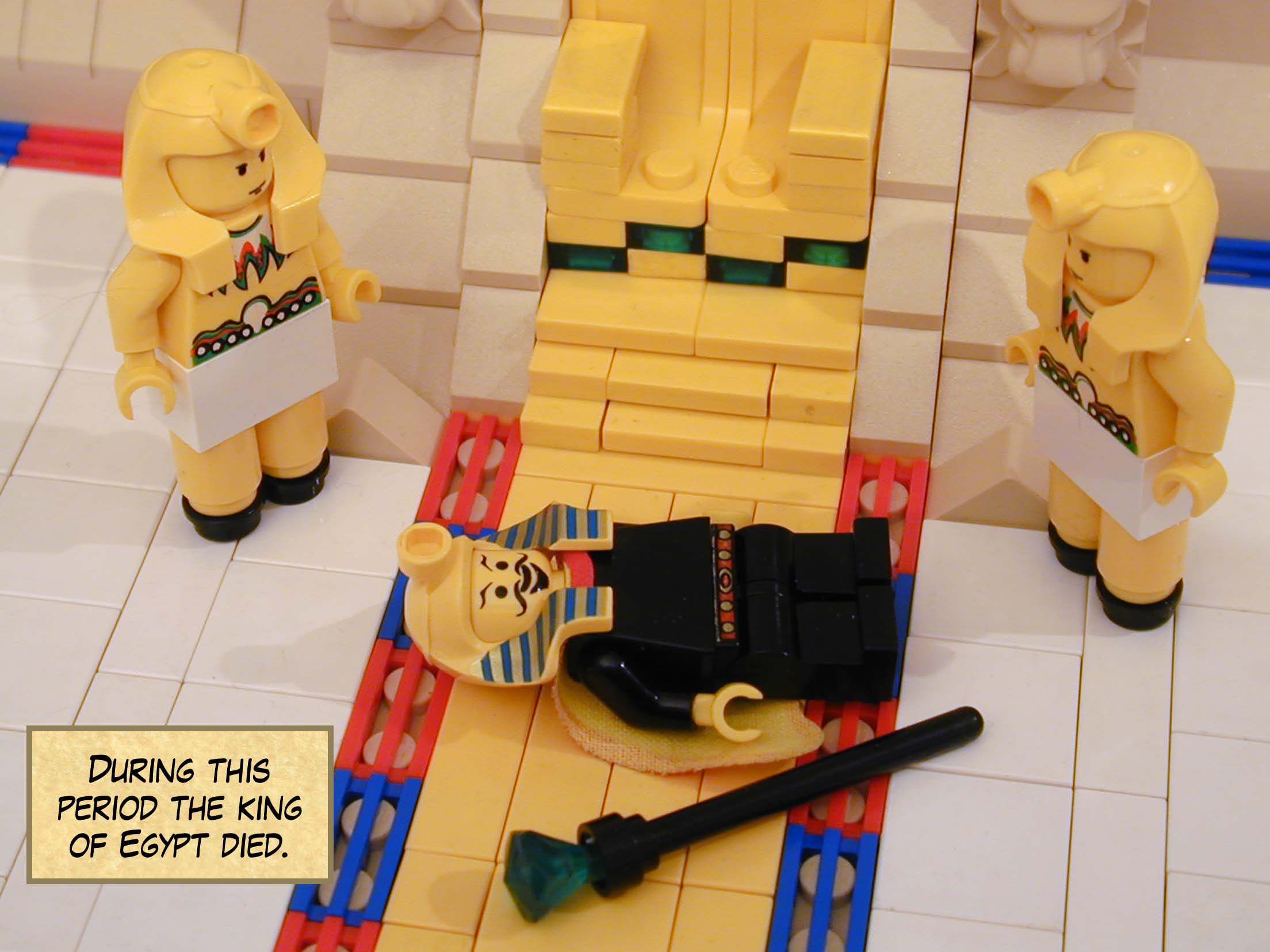 During this period the king of Egypt died.