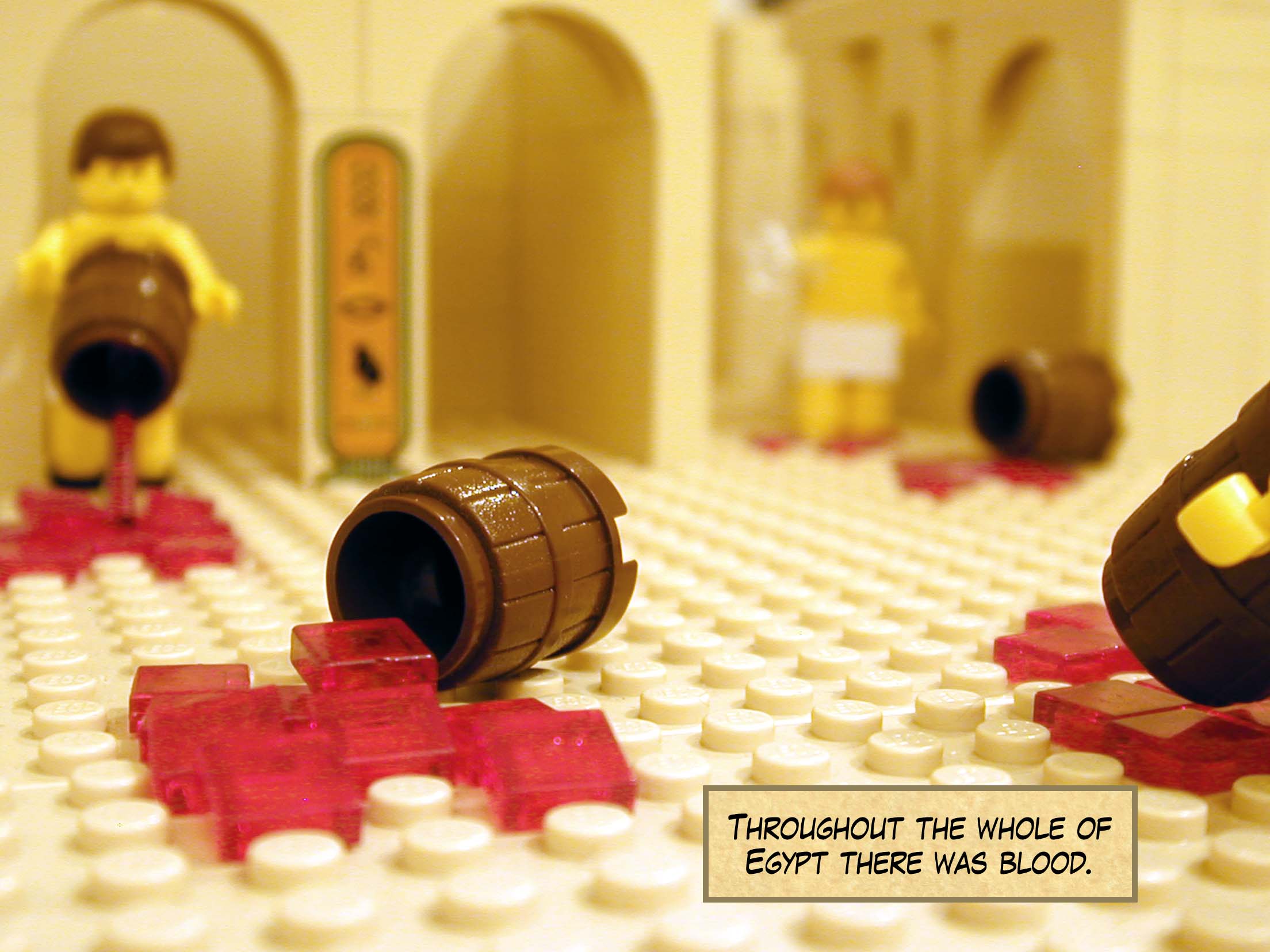 Throughout the whole of Egypt there was blood.