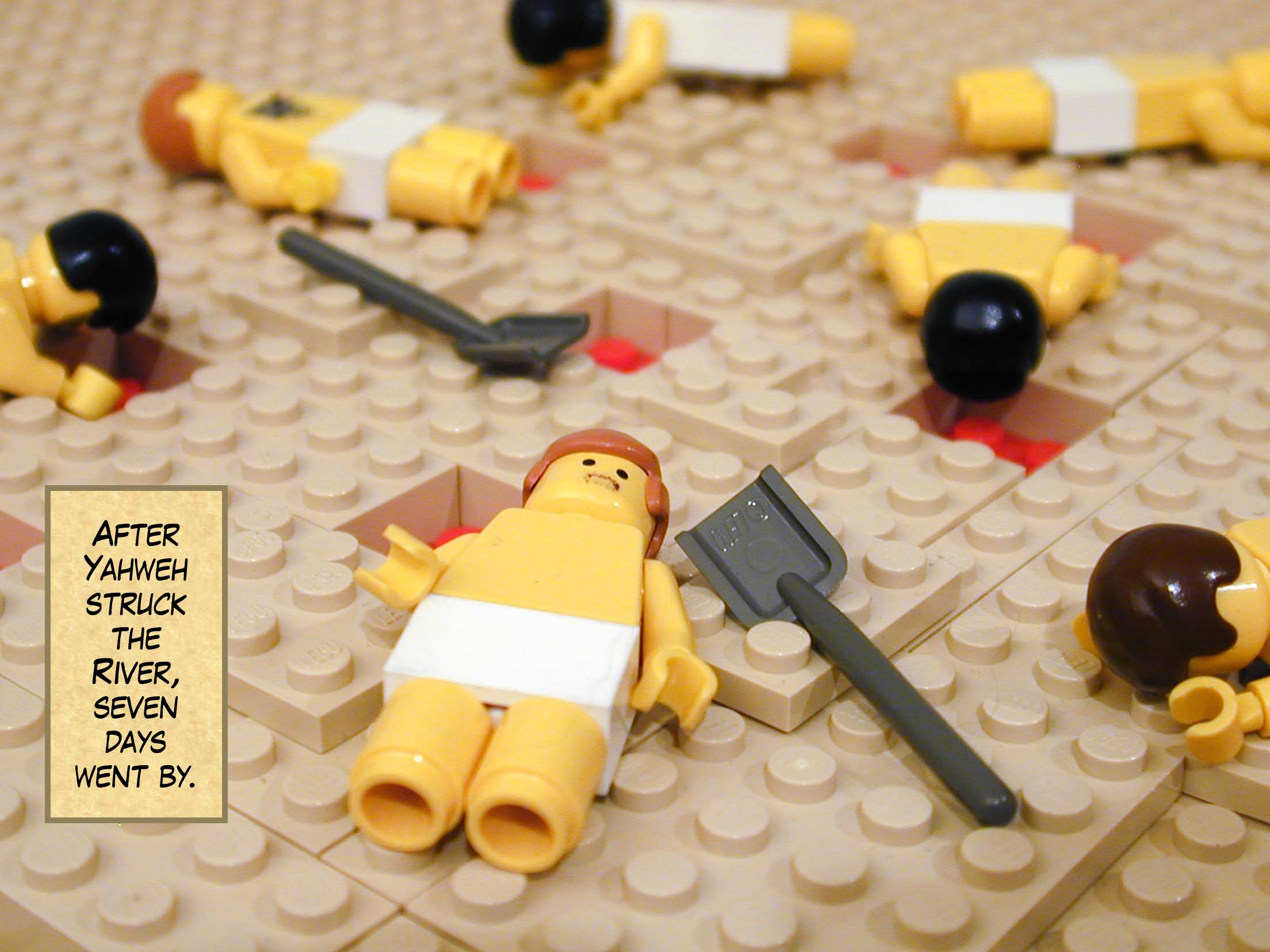 After Yahweh struck the River, seven days went by.