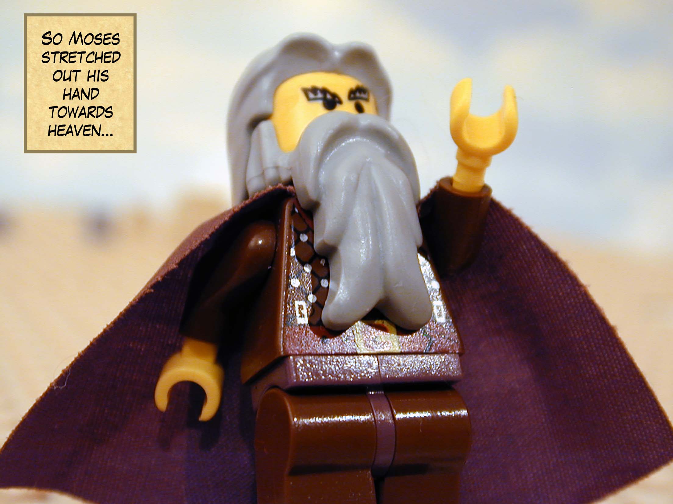 So Moses stretched out his hand towards heaven...