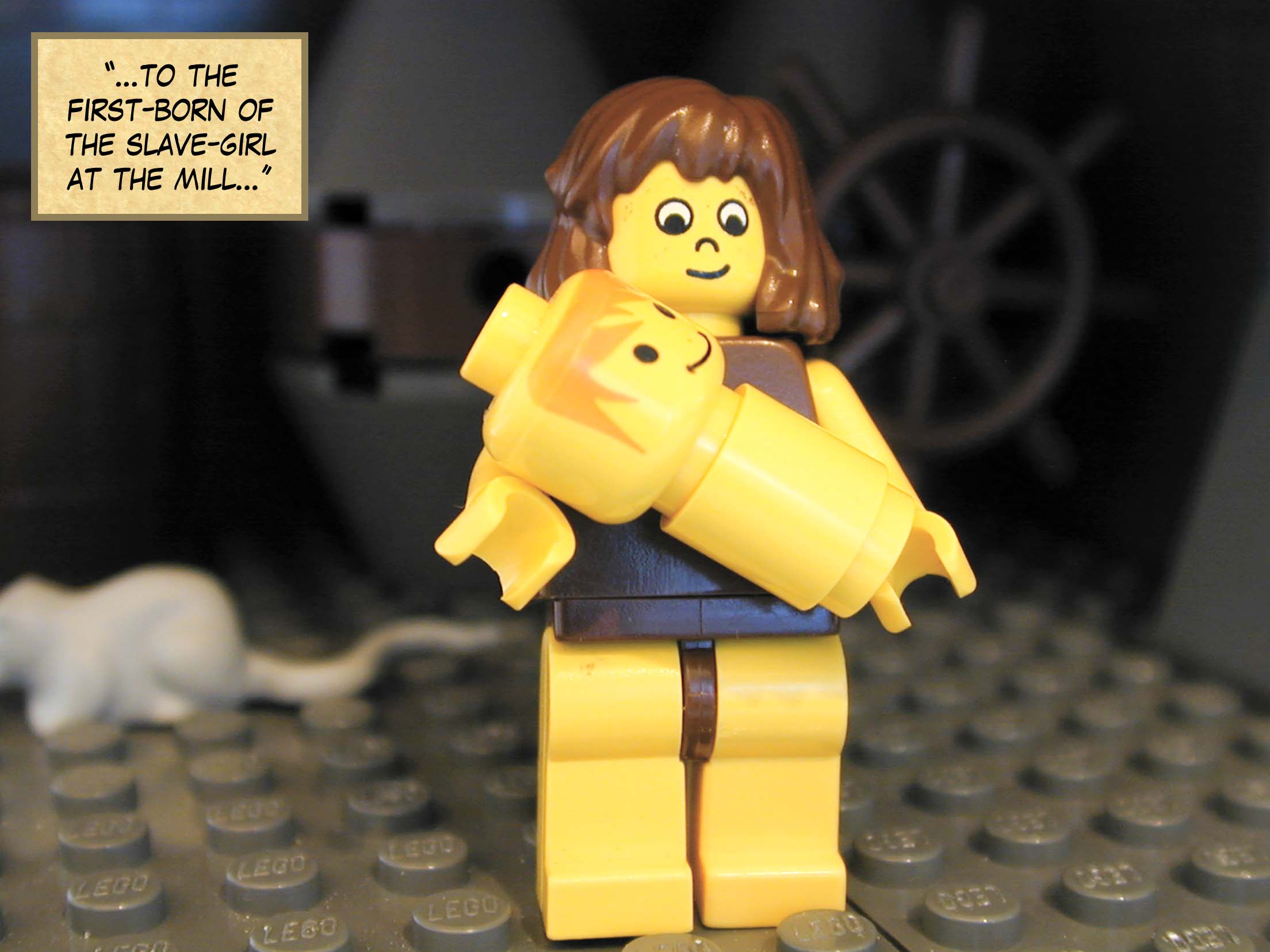 '...to the first-born of the slave-girl at the mill...'