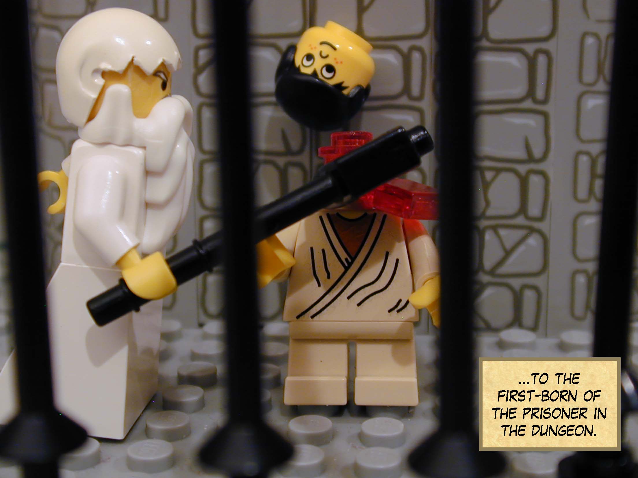 ...to the first-born of the prisoner in the dungeon.